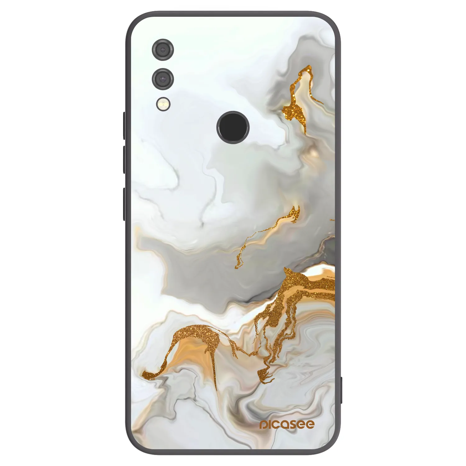 Picasee Μαύρη θήκη σιλικόνης για Xiaomi Redmi Note 7 - Her