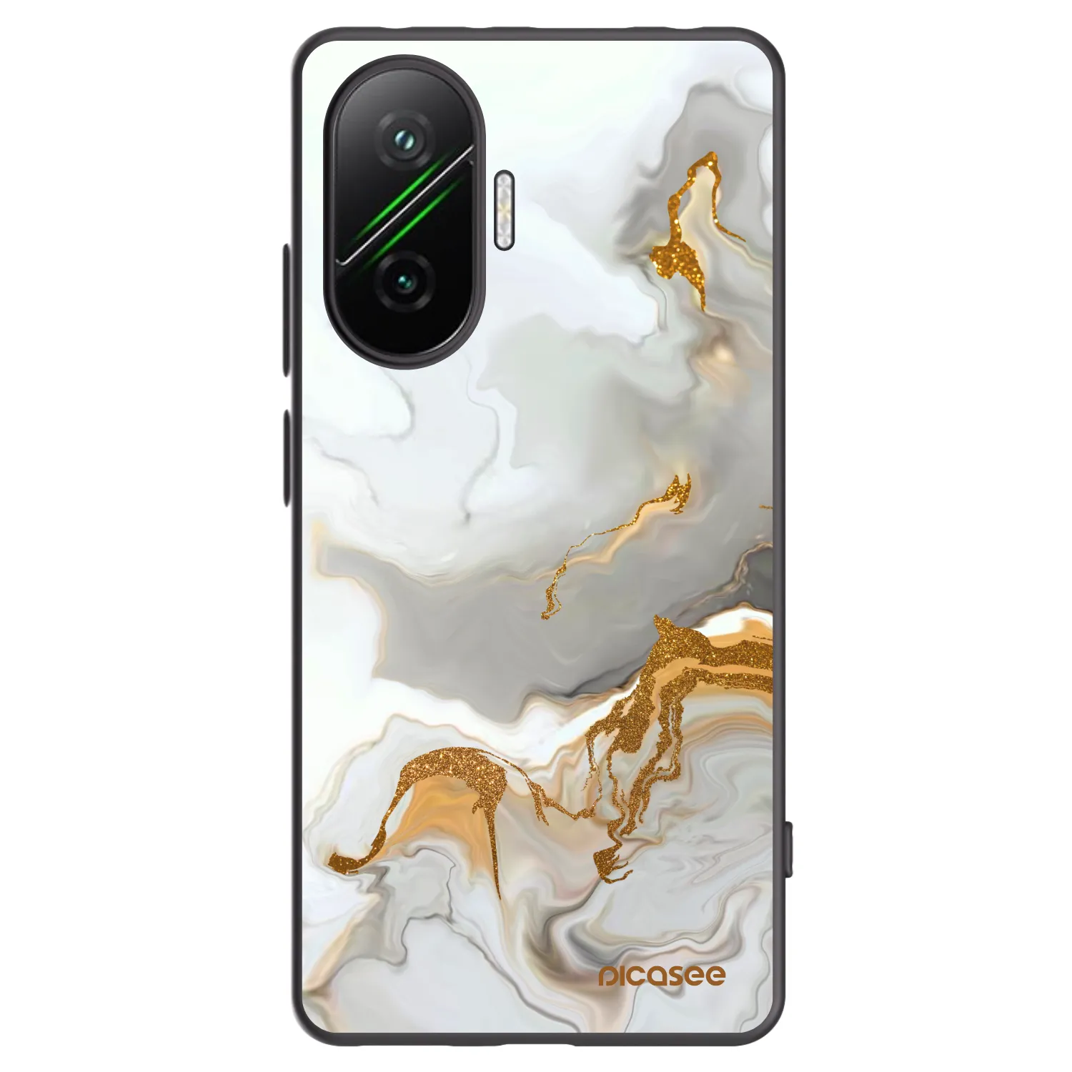 Picasee Μαύρη θήκη σιλικόνης για Xiaomi Poco F7 Pro 5G - Her