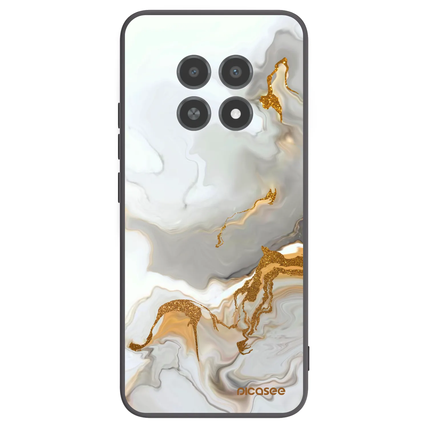 Picasee Μαύρη θήκη σιλικόνης για Realme 12X - Her