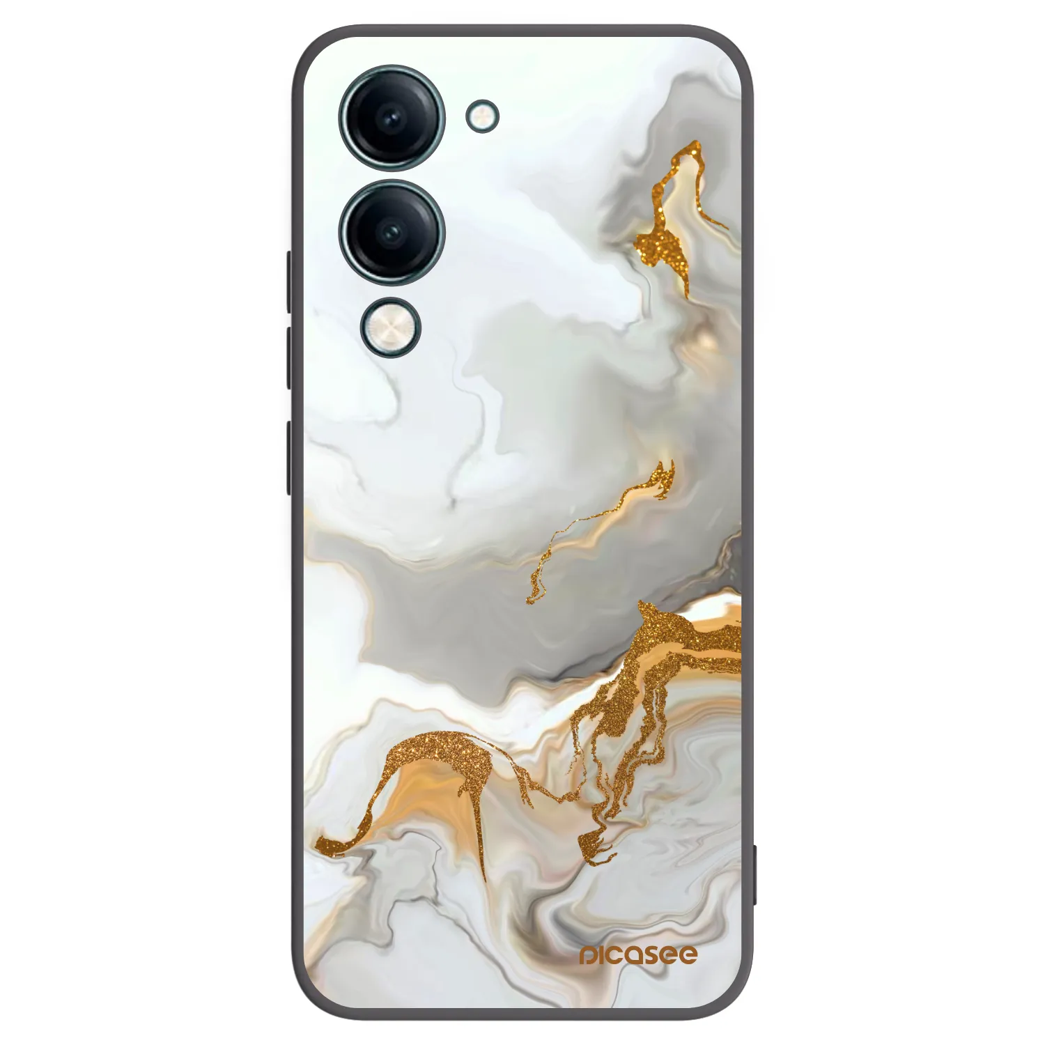 Picasee Μαύρη θήκη σιλικόνης για Vivo Y29s 5G - Her