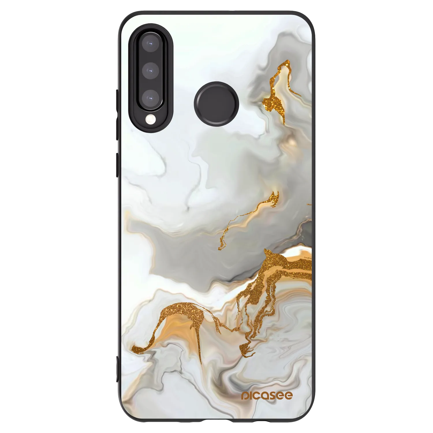 Picasee Μαύρη θήκη σιλικόνης για Huawei P30 Lite - Her