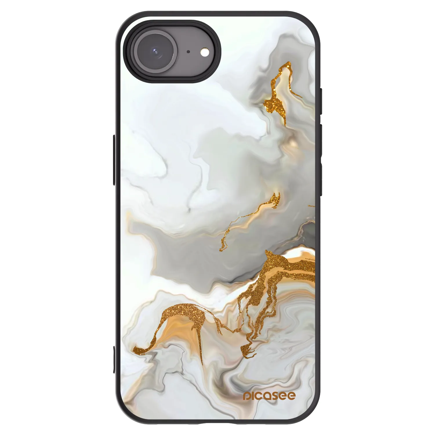 Picasee Μαύρη θήκη σιλικόνης για Apple iPhone 17e - Her