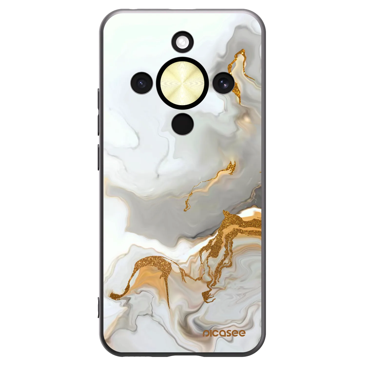 Picasee Μαύρη θήκη σιλικόνης για Honor Magic8 Lite 5G - Her