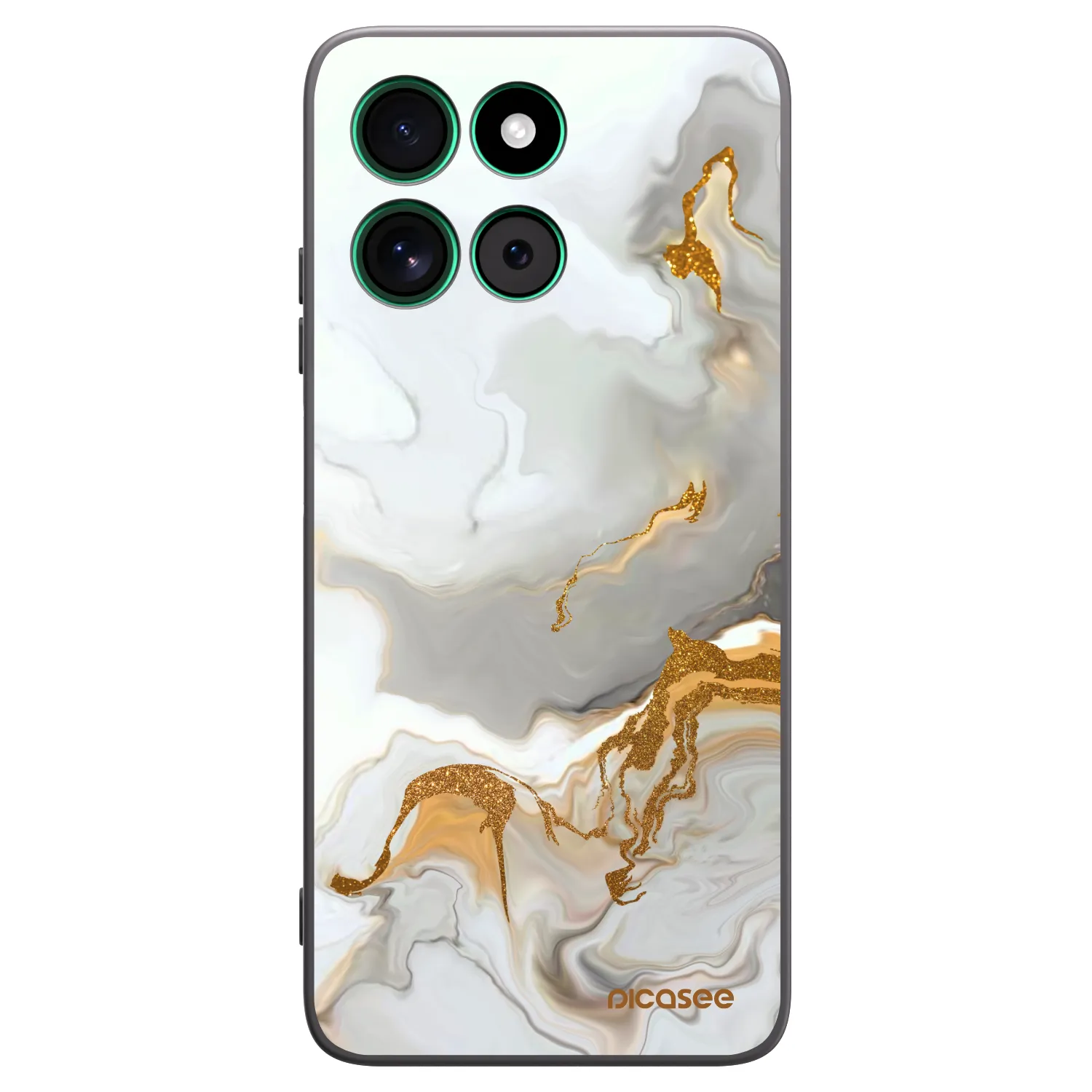 Picasee Μαύρη θήκη σιλικόνης για Motorola Moto G57 Power - Her