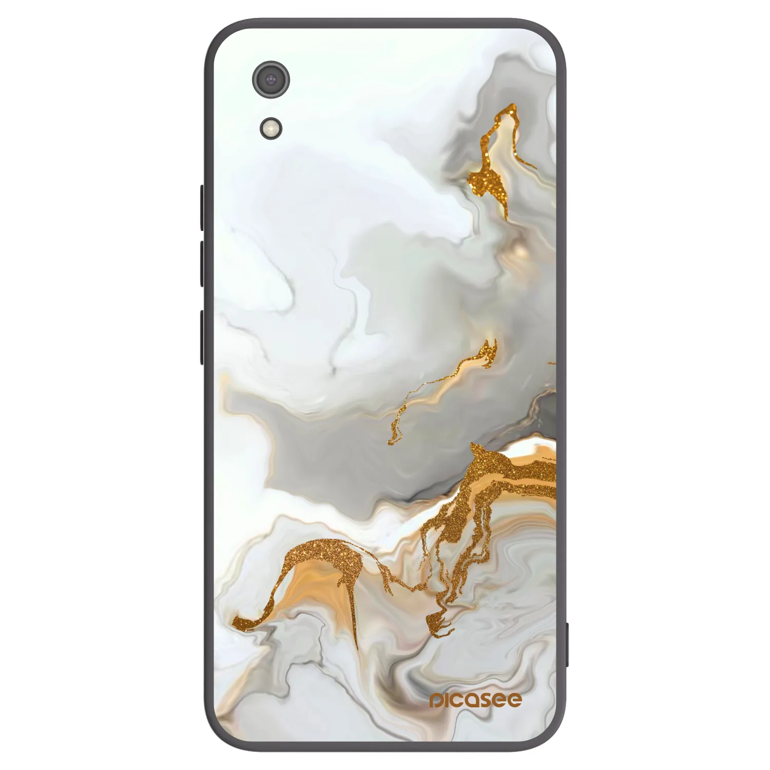 Picasee Μαύρη θήκη σιλικόνης για Xiaomi Redmi 7A - Her