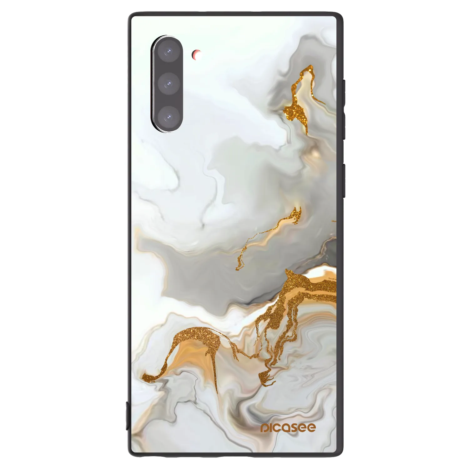 Picasee Μαύρη θήκη σιλικόνης για Samsung Galaxy Note 10 N970F - Her