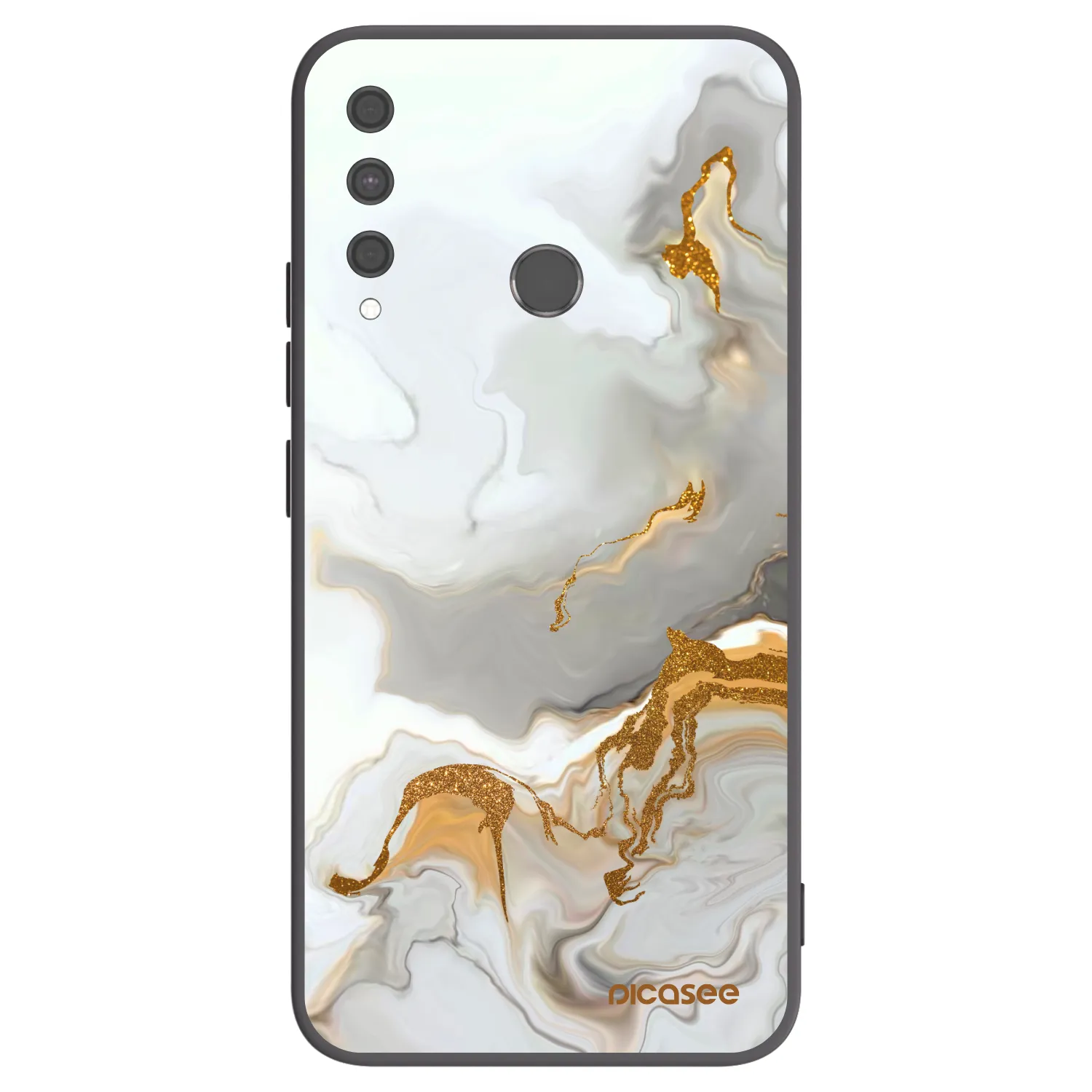 Picasee Μαύρη θήκη σιλικόνης για Huawei P40 Lite E - Her