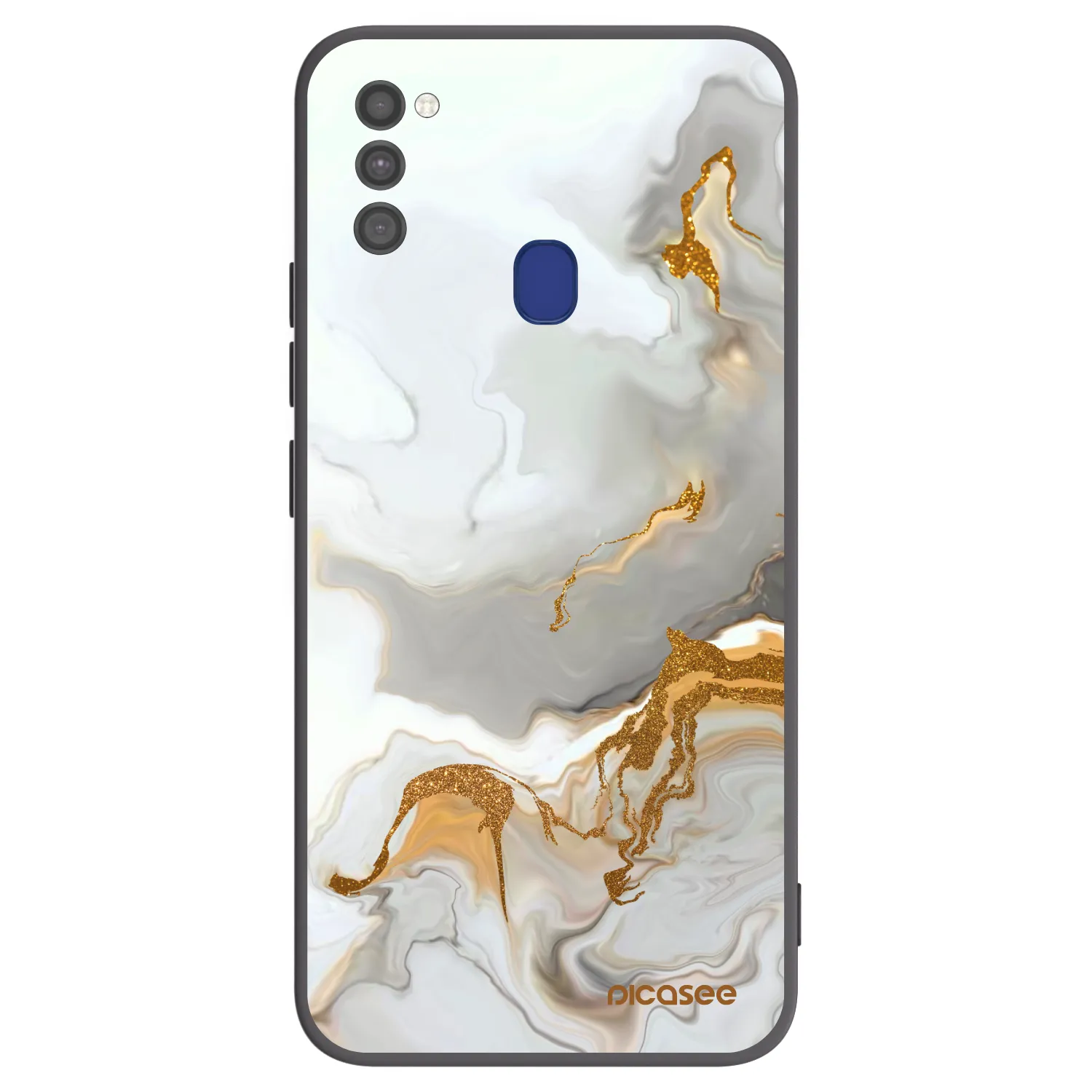 Picasee Μαύρη θήκη σιλικόνης για Samsung Galaxy M21 M215F - Her