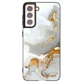 Picasee Μαύρη θήκη σιλικόνης για Samsung Galaxy S21 5G G991B - Her