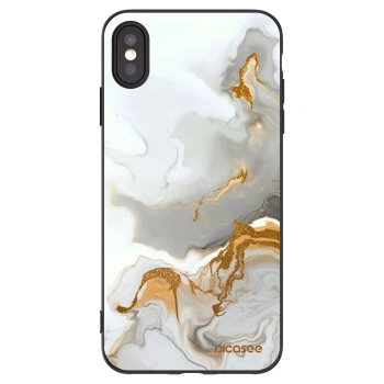 Picasee Μαύρη θήκη σιλικόνης για Apple iPhone XS Max - Her