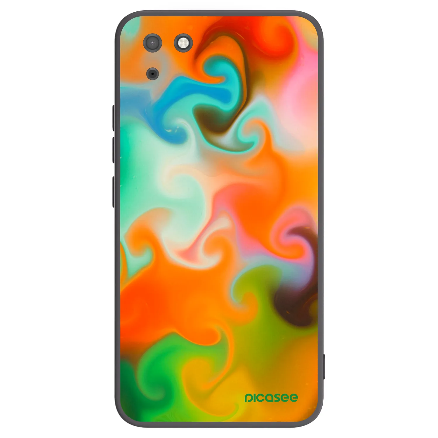 Picasee Μαύρη θήκη σιλικόνης για Huawei Y5P - Juice