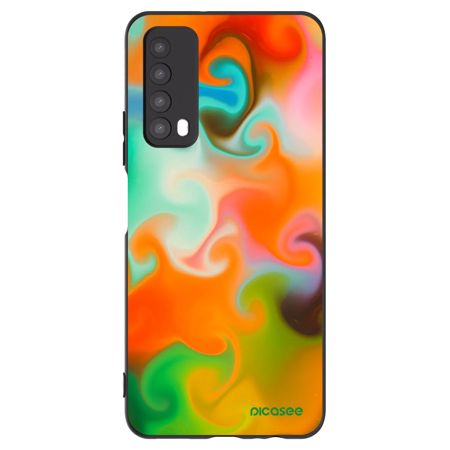 Picasee Μαύρη θήκη σιλικόνης για Huawei P Smart 2021 - Juice