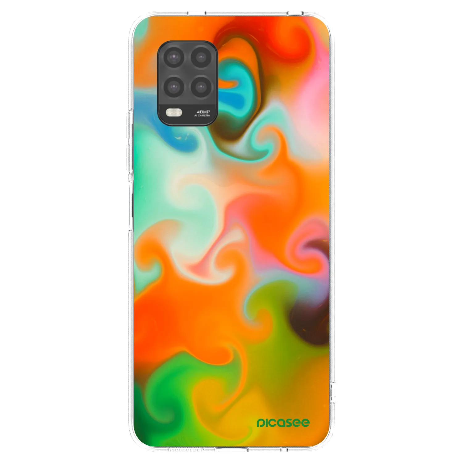 Picasee διαφανής θήκη σιλικόνης Xiaomi Mi 10 Lite - Juice