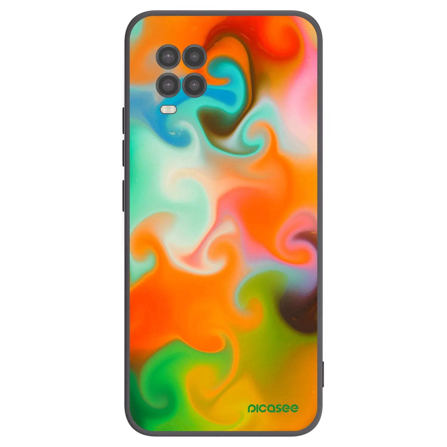 Picasee Μαύρη θήκη σιλικόνης για Xiaomi Mi 10 Lite - Juice