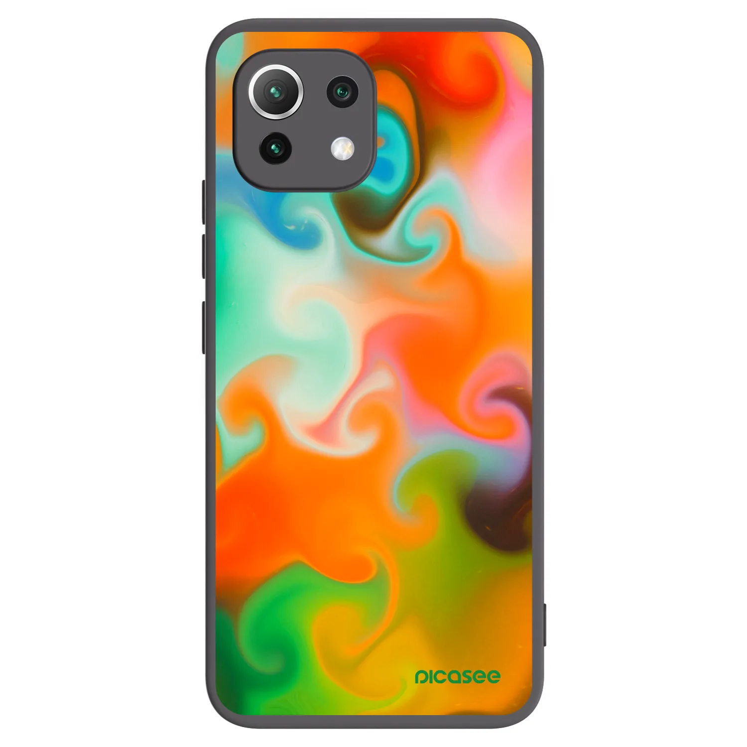 Picasee Μαύρη θήκη σιλικόνης για Xiaomi Mi 11 Lite - Juice