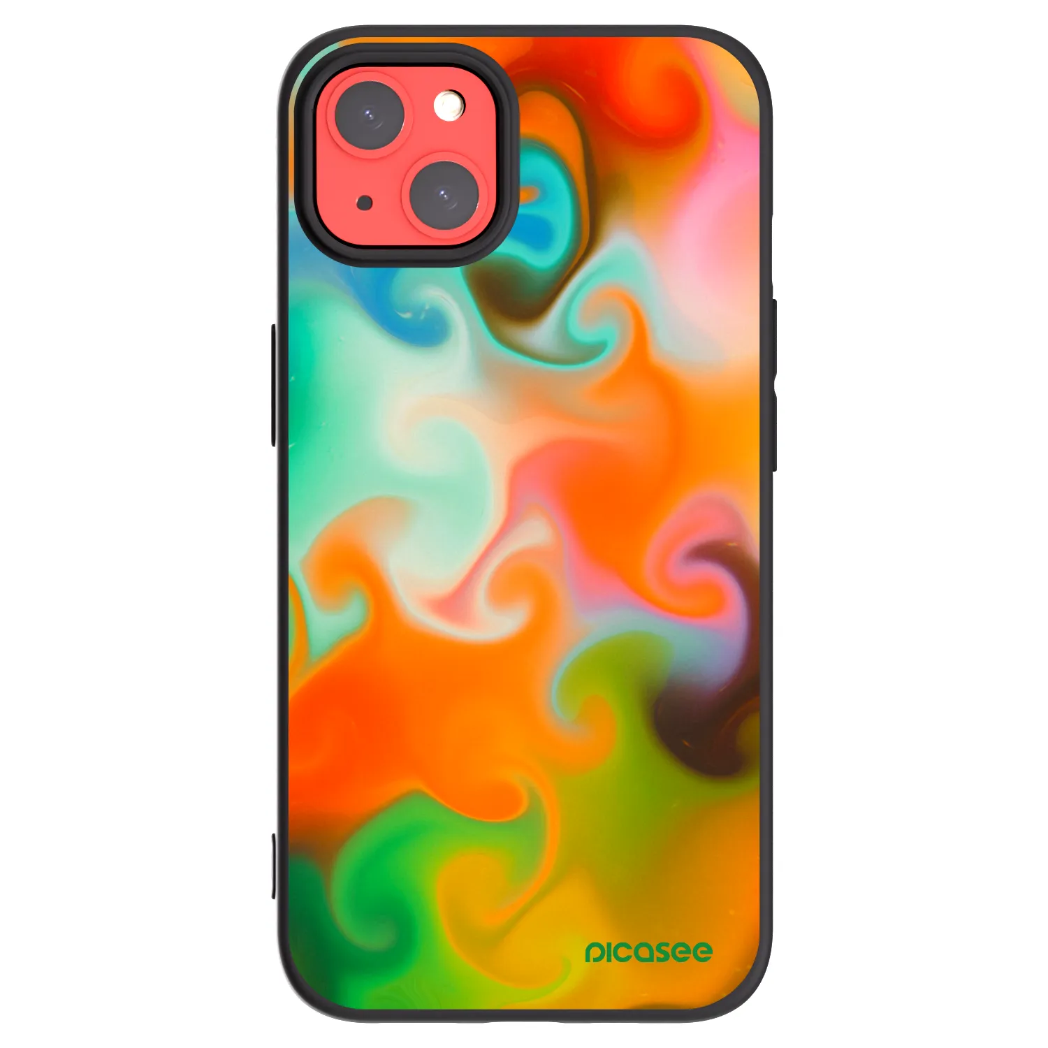 Picasee Μαύρη θήκη σιλικόνης για Apple iPhone 13 - Juice
