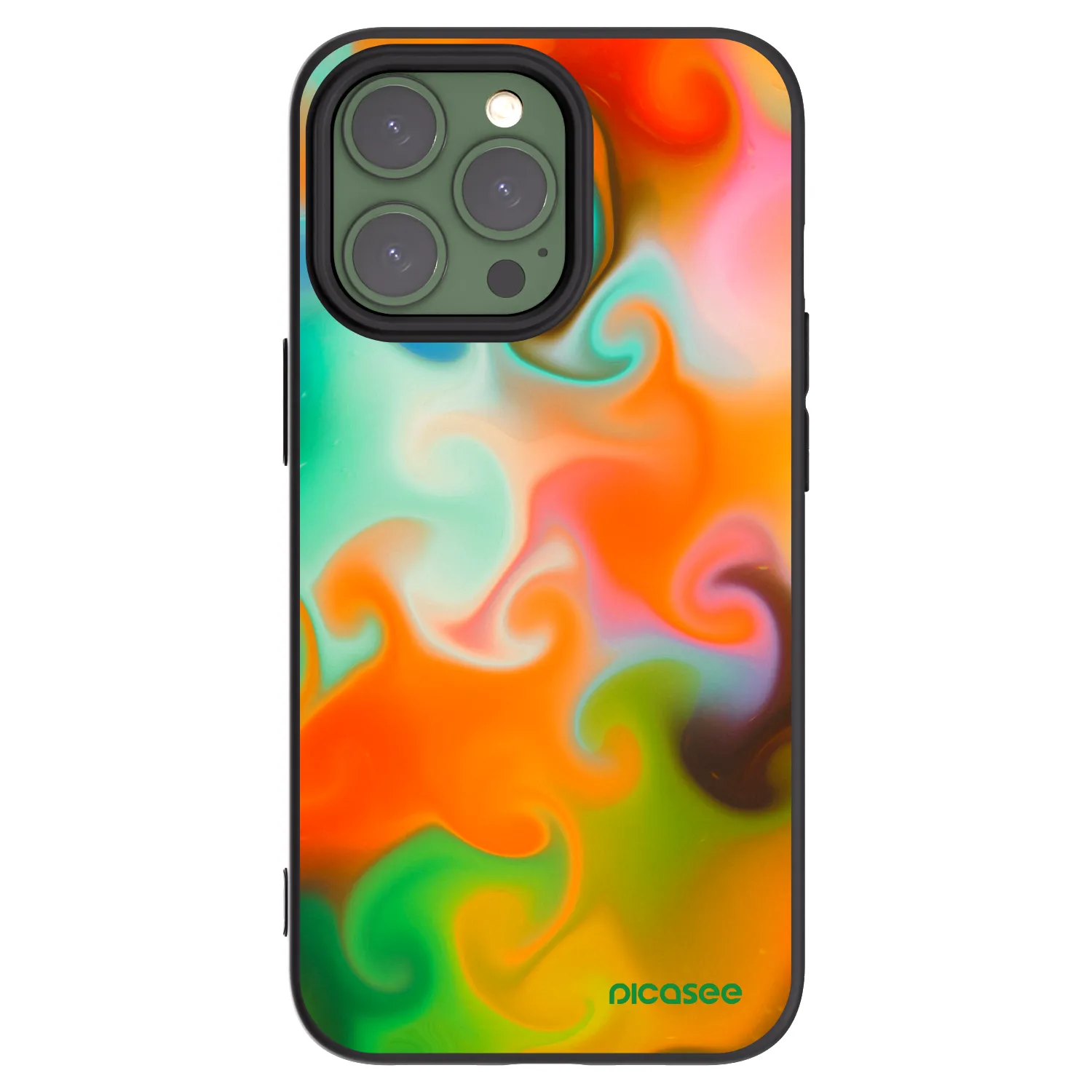 Picasee Μαύρη θήκη σιλικόνης για Apple iPhone 13 Pro - Juice