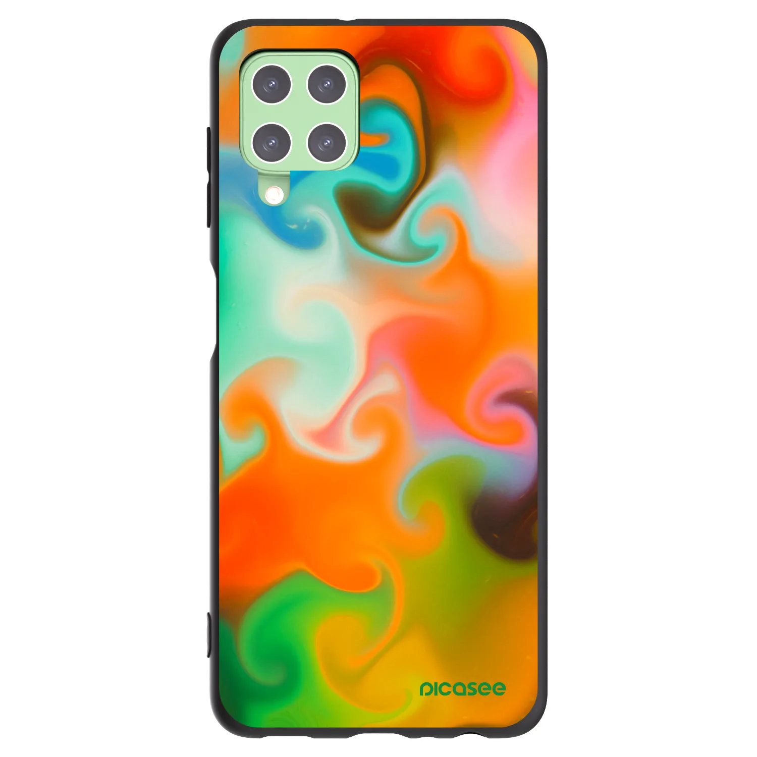 Picasee Μαύρη θήκη σιλικόνης για Samsung Galaxy A22 A225F 4G - Juice