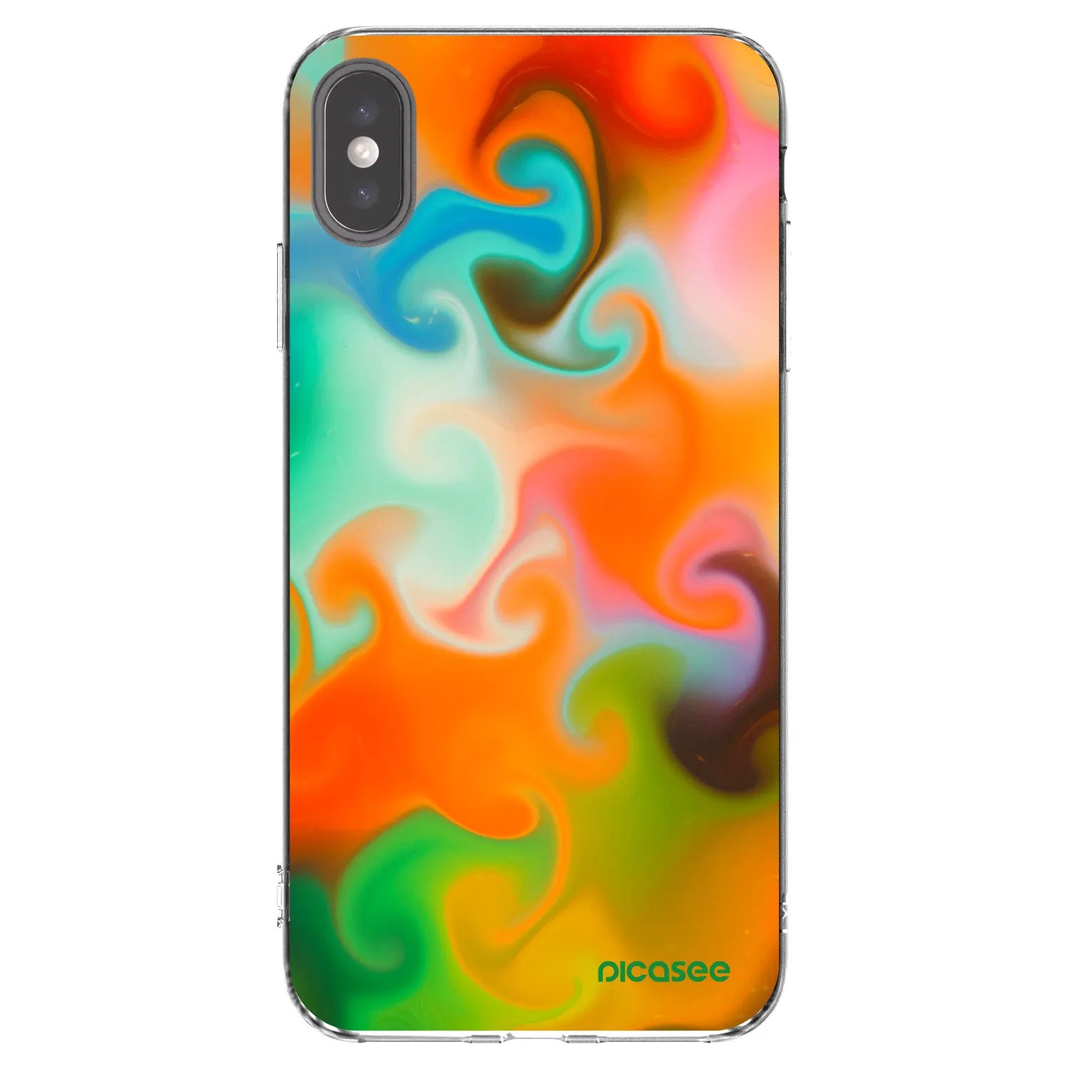 Picasee διαφανής θήκη σιλικόνης Apple iPhone XS Max - Juice