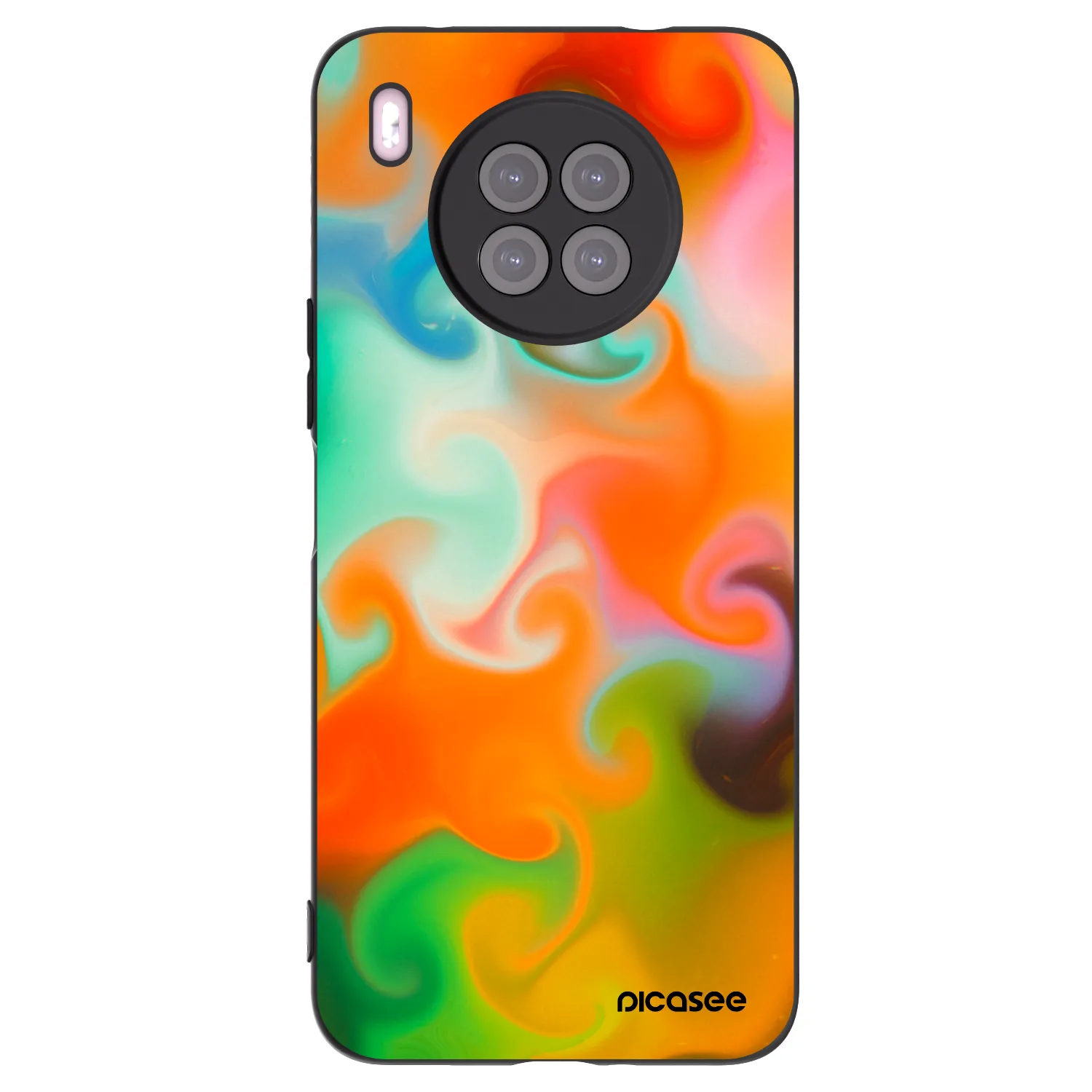 Picasee Μαύρη θήκη σιλικόνης για Huawei Nova 8i - Juice