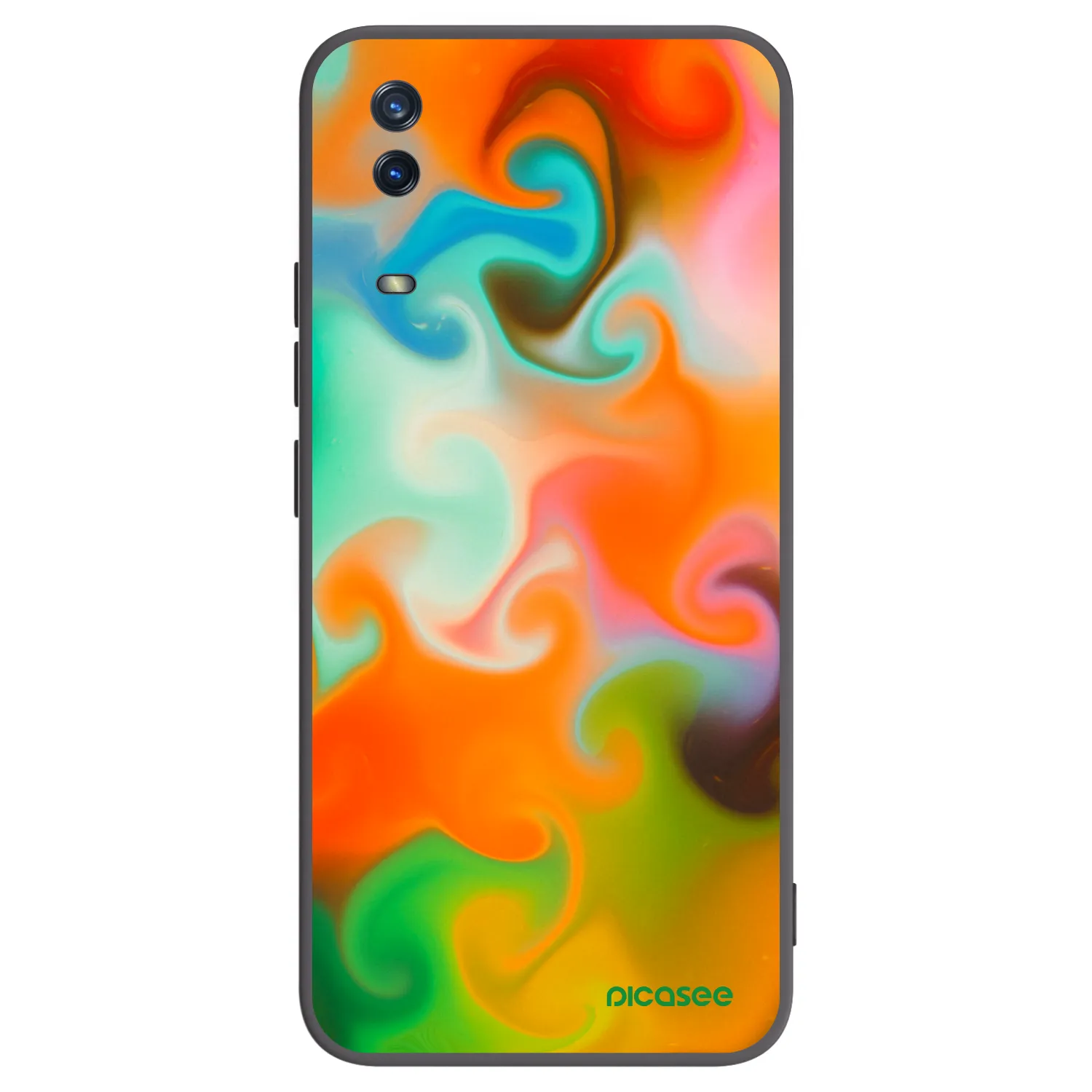 Picasee Μαύρη θήκη σιλικόνης για Vivo Y11s - Juice