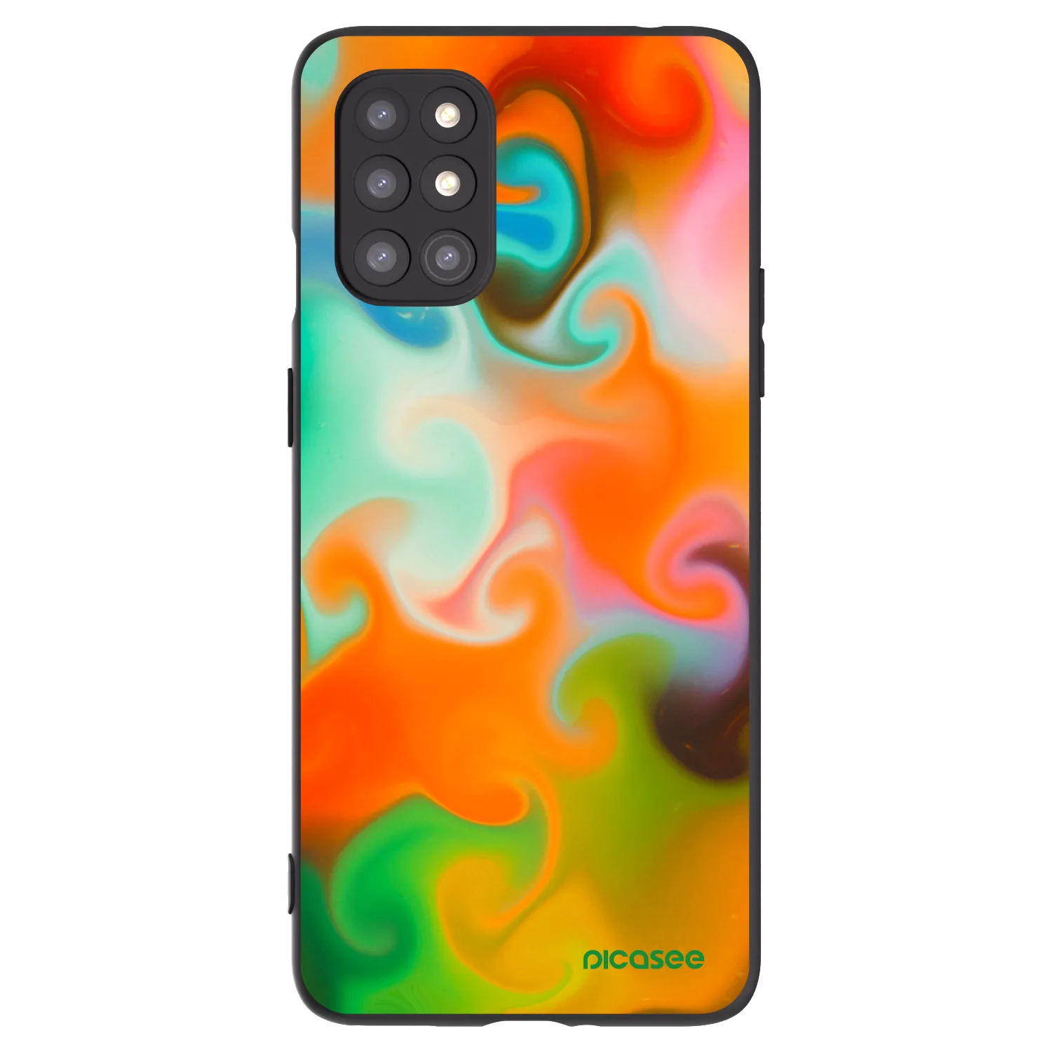 Picasee Μαύρη θήκη σιλικόνης για OnePlus 8T - Juice