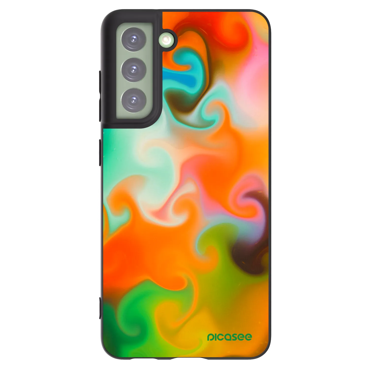 Picasee Μαύρη θήκη σιλικόνης για Samsung Galaxy S21 FE 5G - Juice