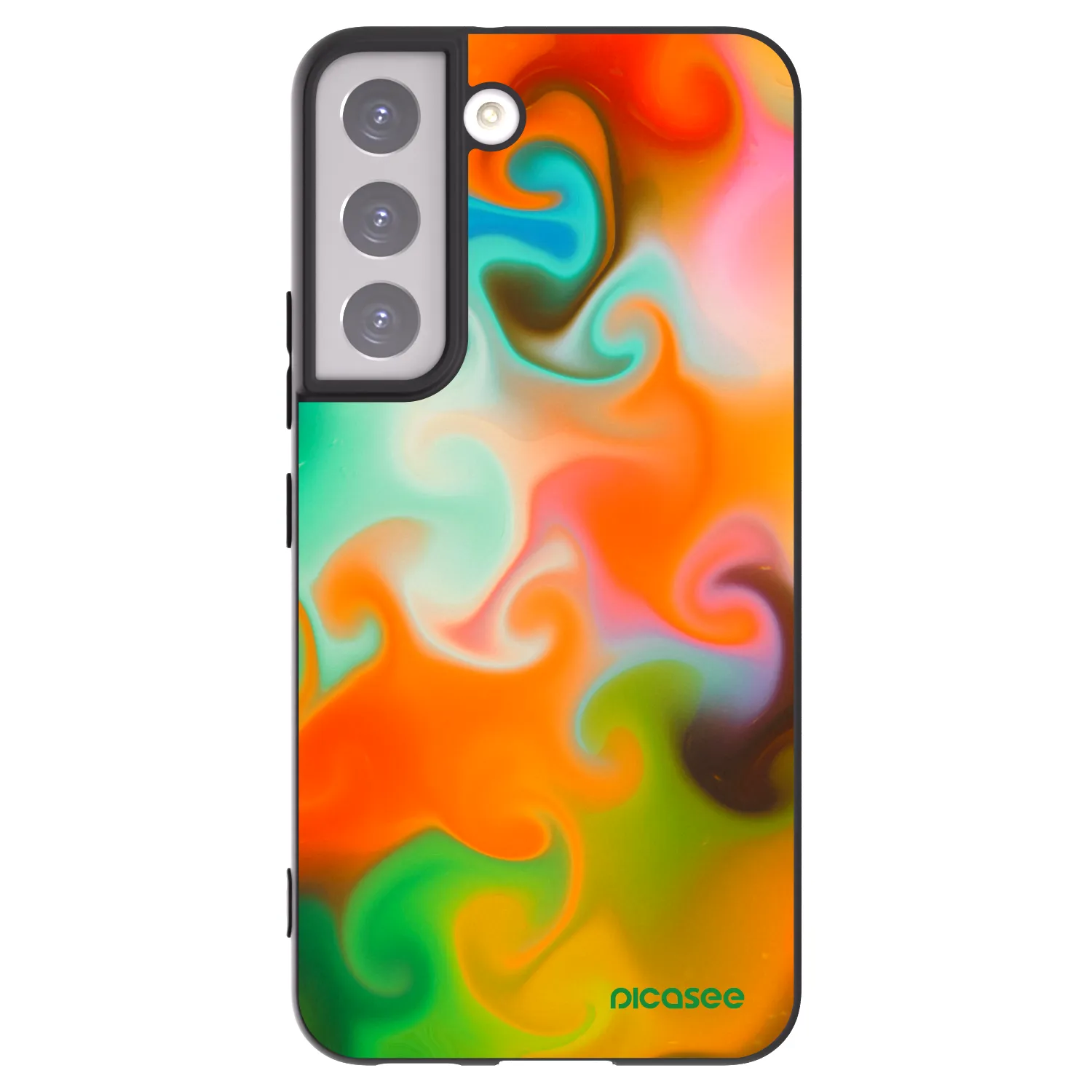 Picasee Μαύρη θήκη σιλικόνης για Samsung Galaxy S22 5G - Juice