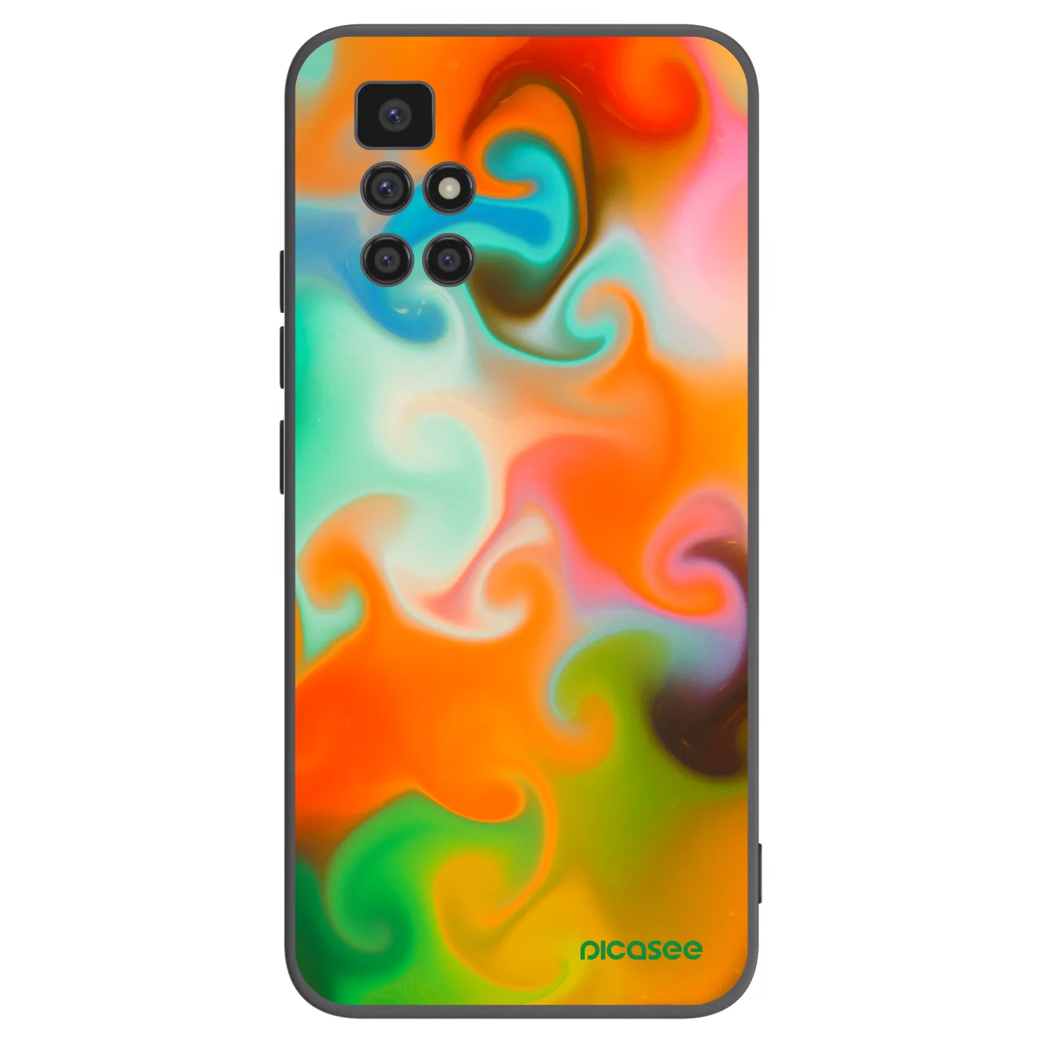 Picasee Μαύρη θήκη σιλικόνης για Xiaomi Redmi 10 (2022) - Juice