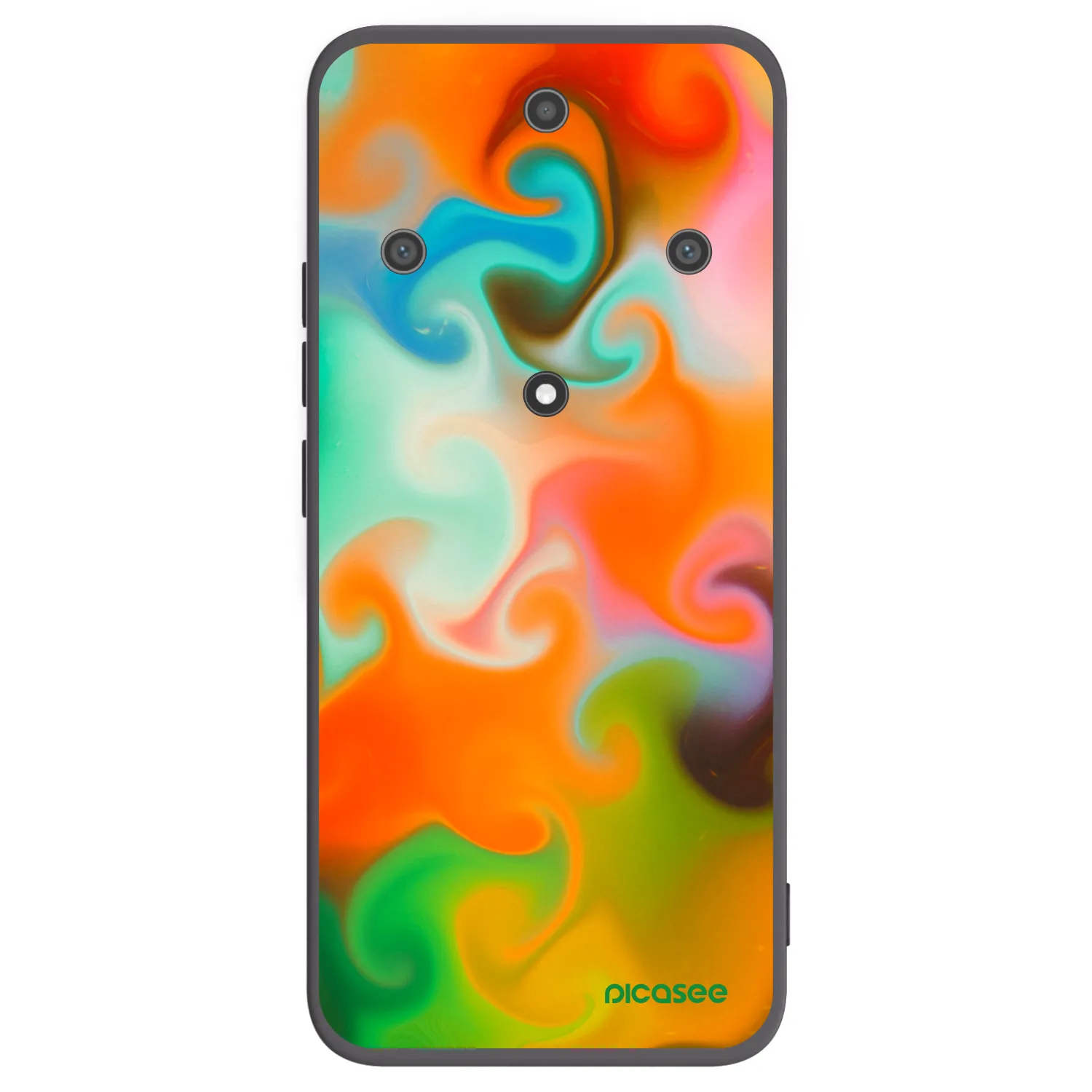 Picasee Μαύρη θήκη σιλικόνης για Honor Magic5 Lite 5G - Juice