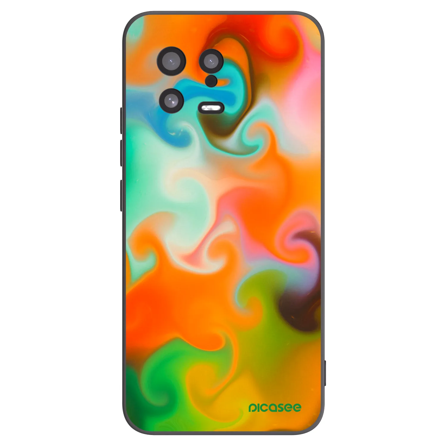 Picasee Μαύρη θήκη σιλικόνης για Xiaomi 13 - Juice