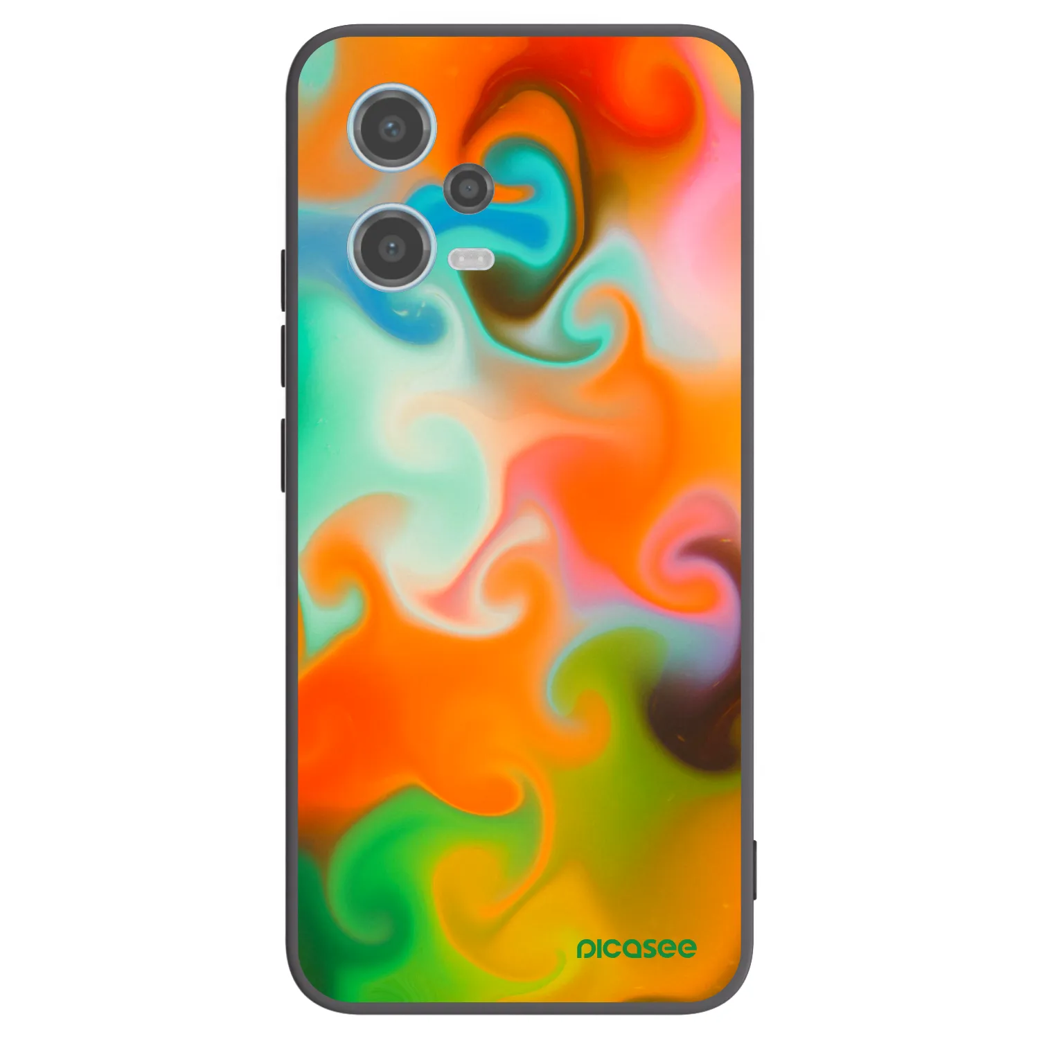 Picasee Μαύρη θήκη σιλικόνης για Xiaomi Redmi Note 12 5G - Juice