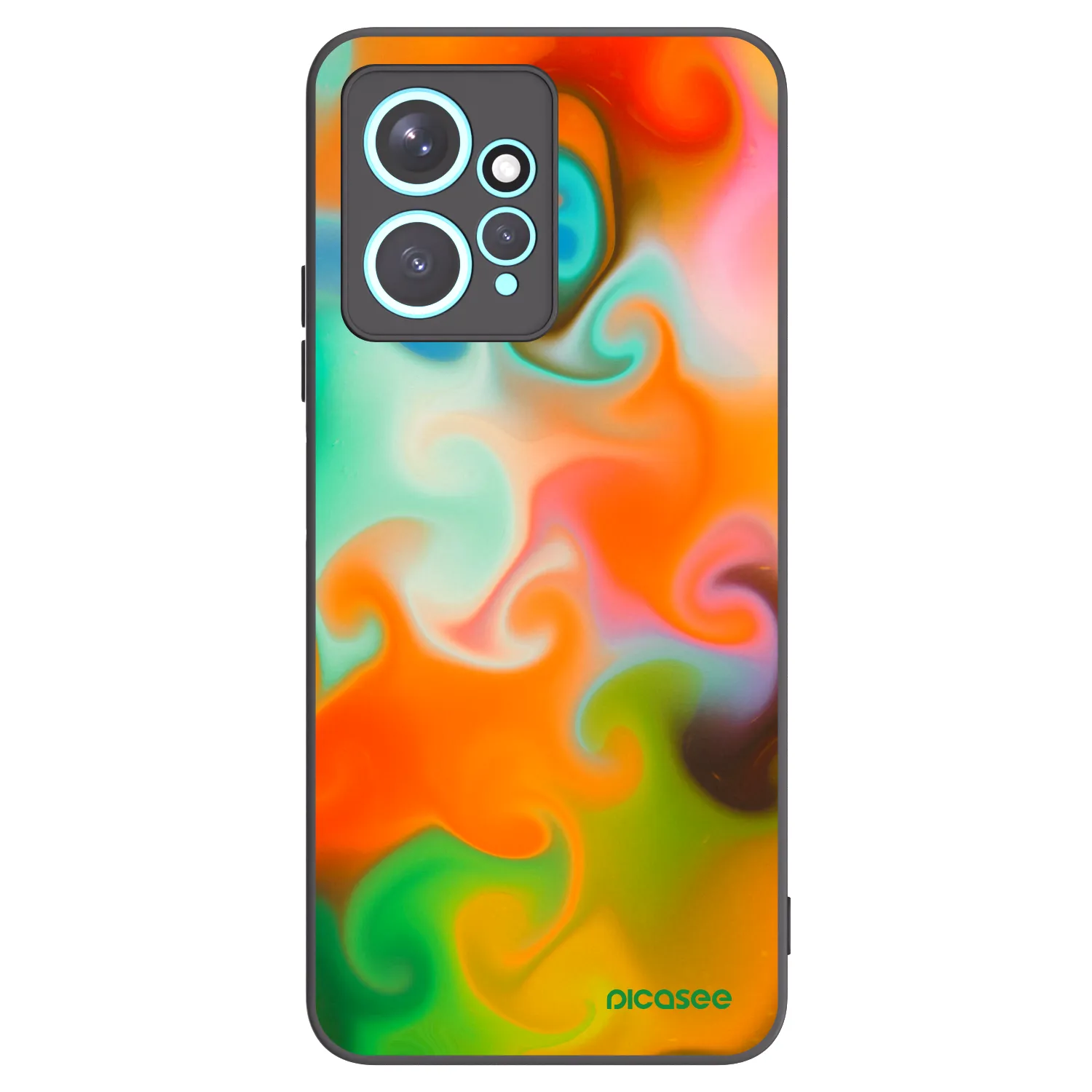 Picasee Μαύρη θήκη σιλικόνης για Xiaomi Redmi Note 12 4G - Juice