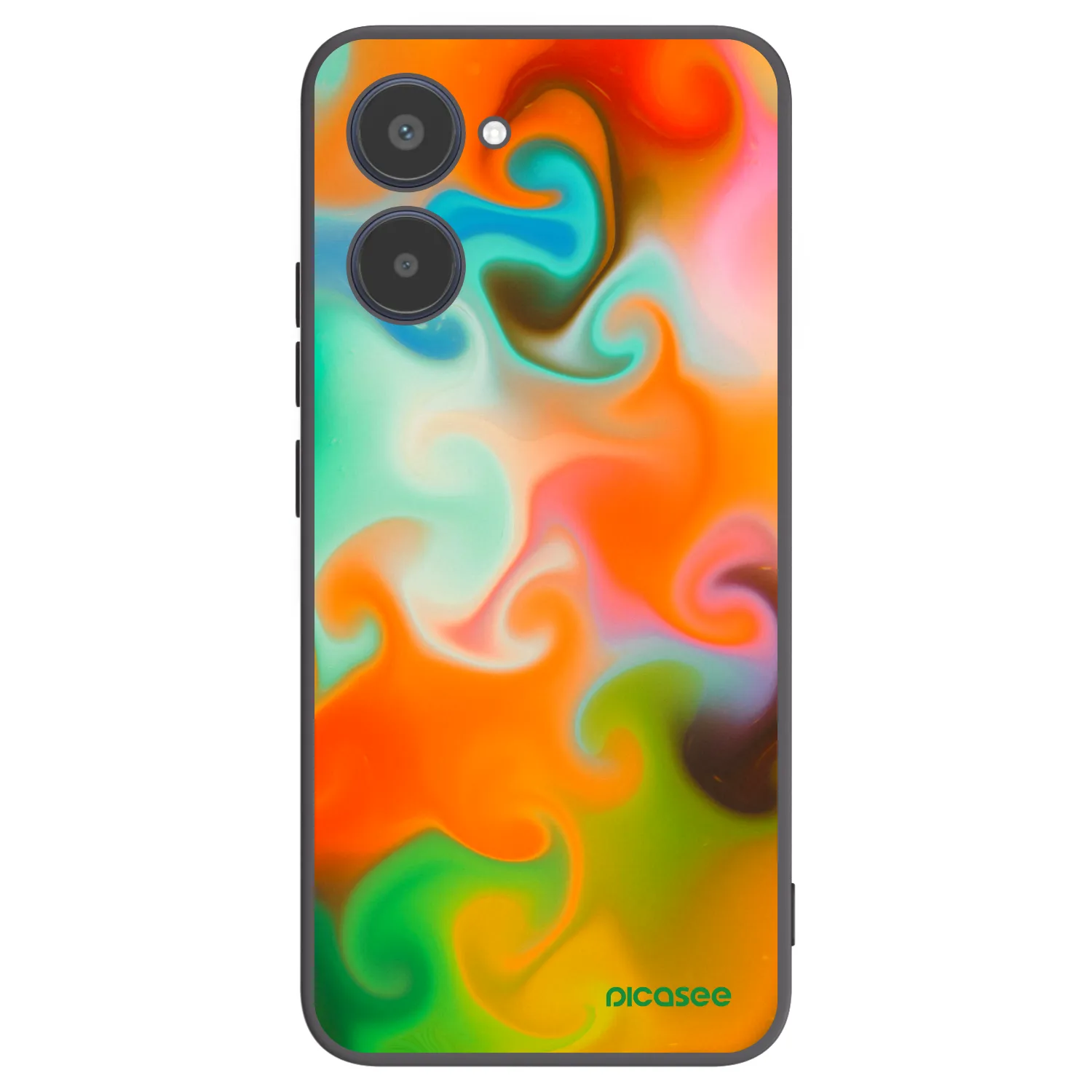 Picasee Μαύρη θήκη σιλικόνης για Realme 10 4G - Juice