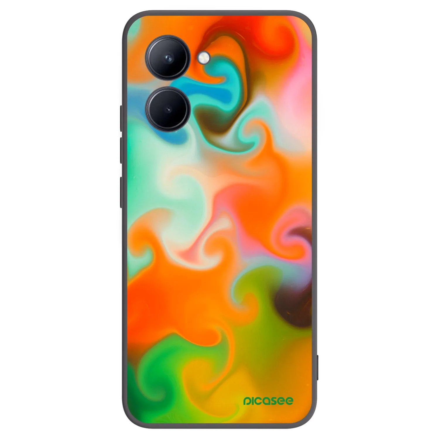 Picasee Μαύρη θήκη σιλικόνης για Realme C33 (2023) - Juice