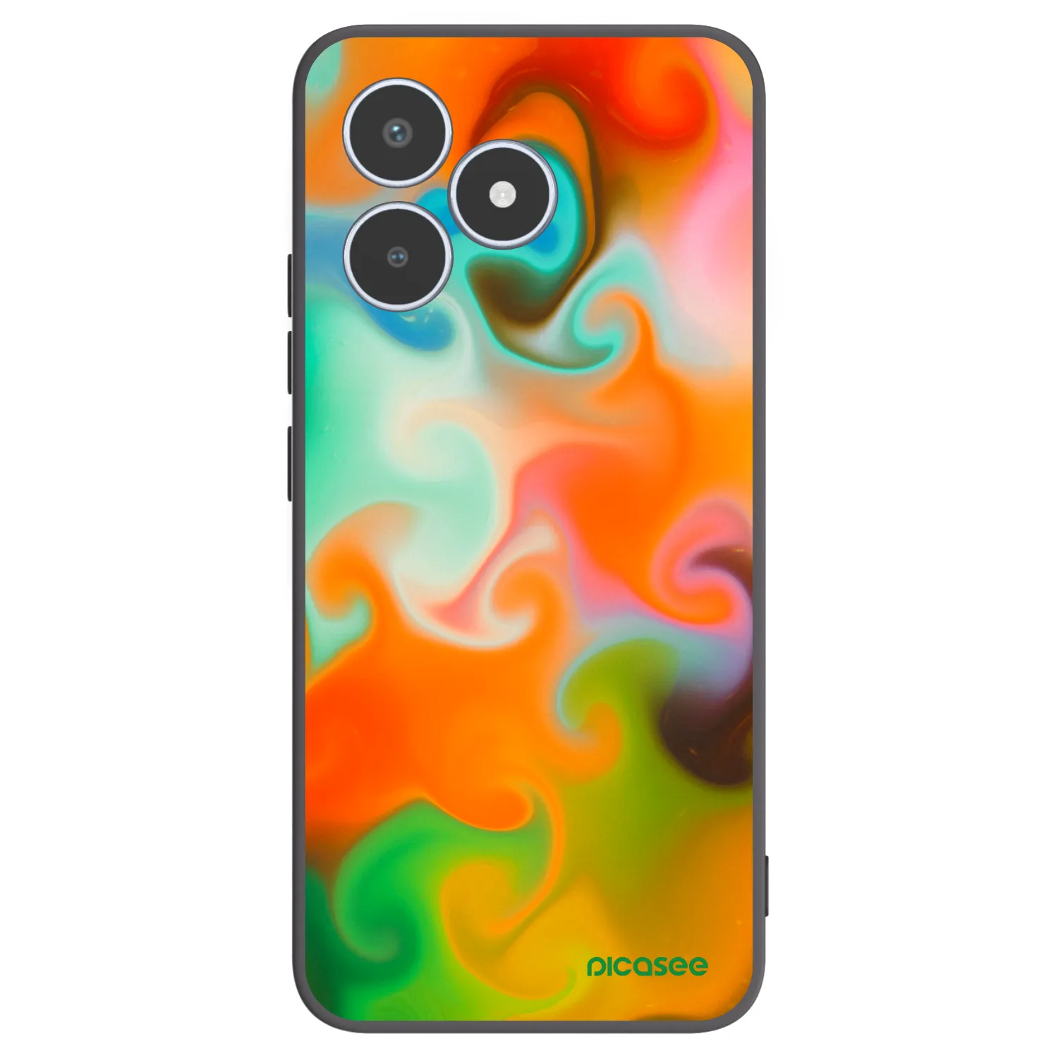 Picasee Μαύρη θήκη σιλικόνης για Realme C53 - Juice