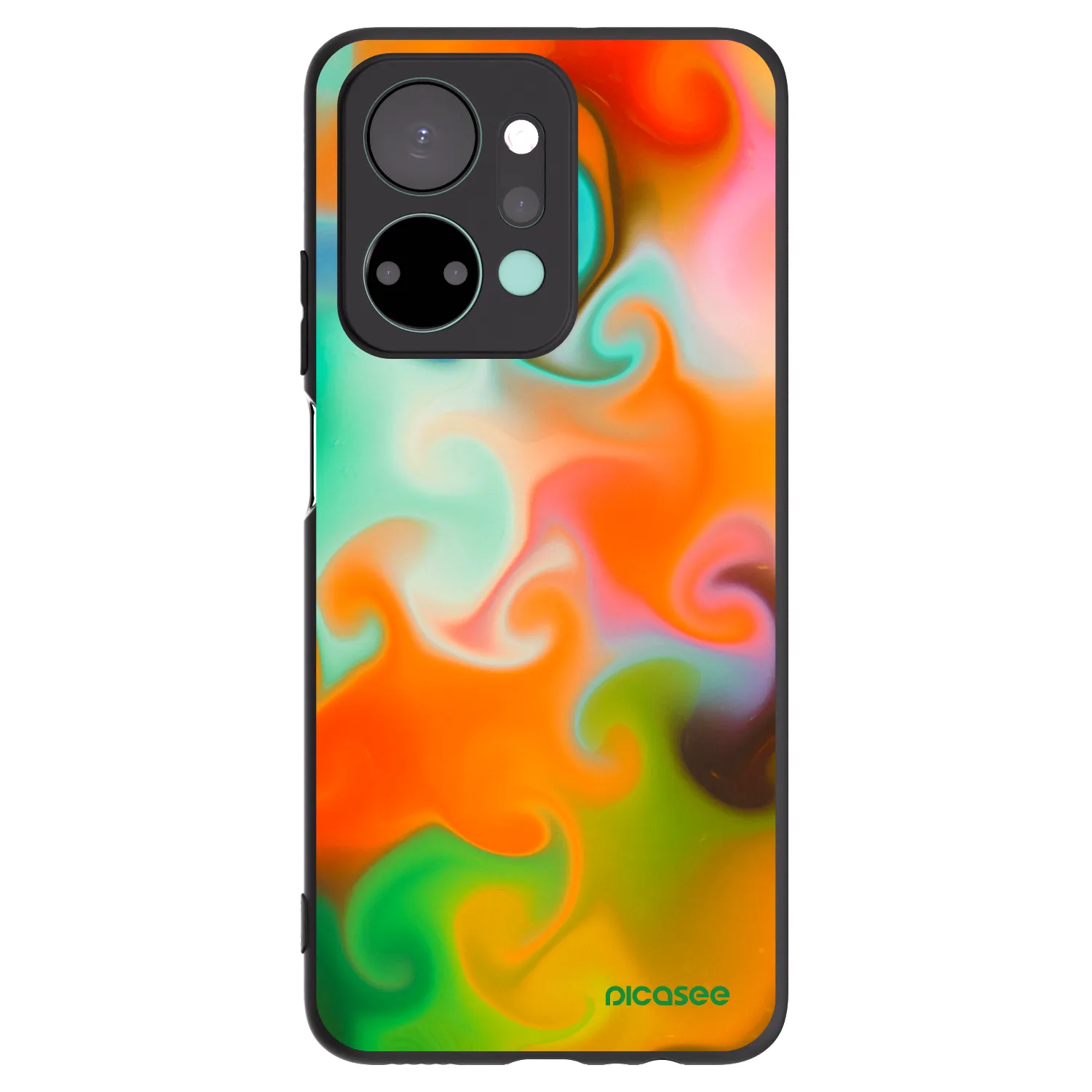 Picasee Μαύρη θήκη σιλικόνης για Honor X7a - Juice