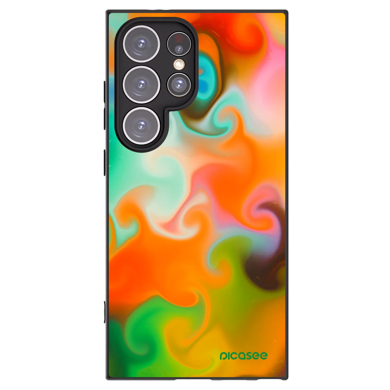 Picasee Μαύρη θήκη σιλικόνης για Samsung Galaxy S24 Ultra S928B 5G - Juice