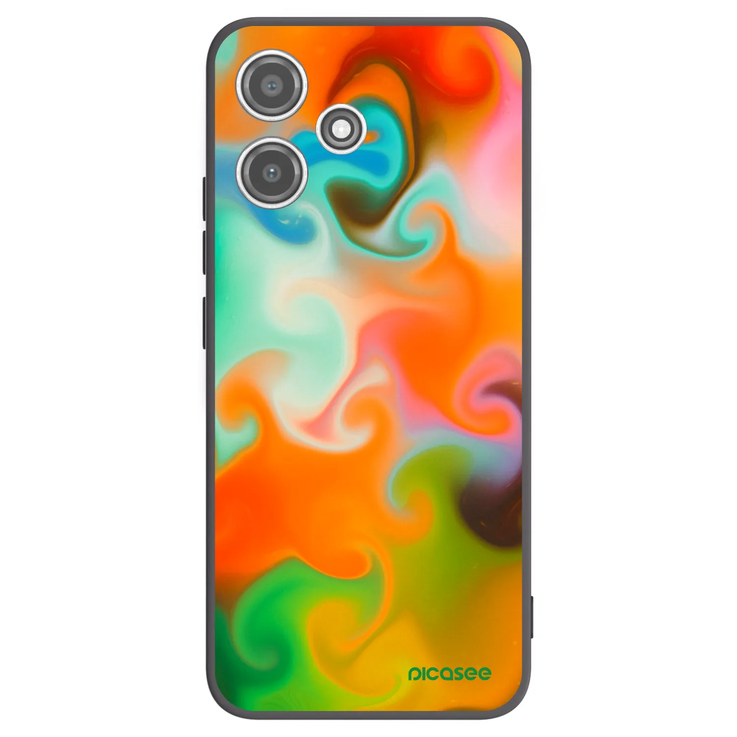 Picasee Μαύρη θήκη σιλικόνης για Xiaomi Redmi 12 5G - Juice