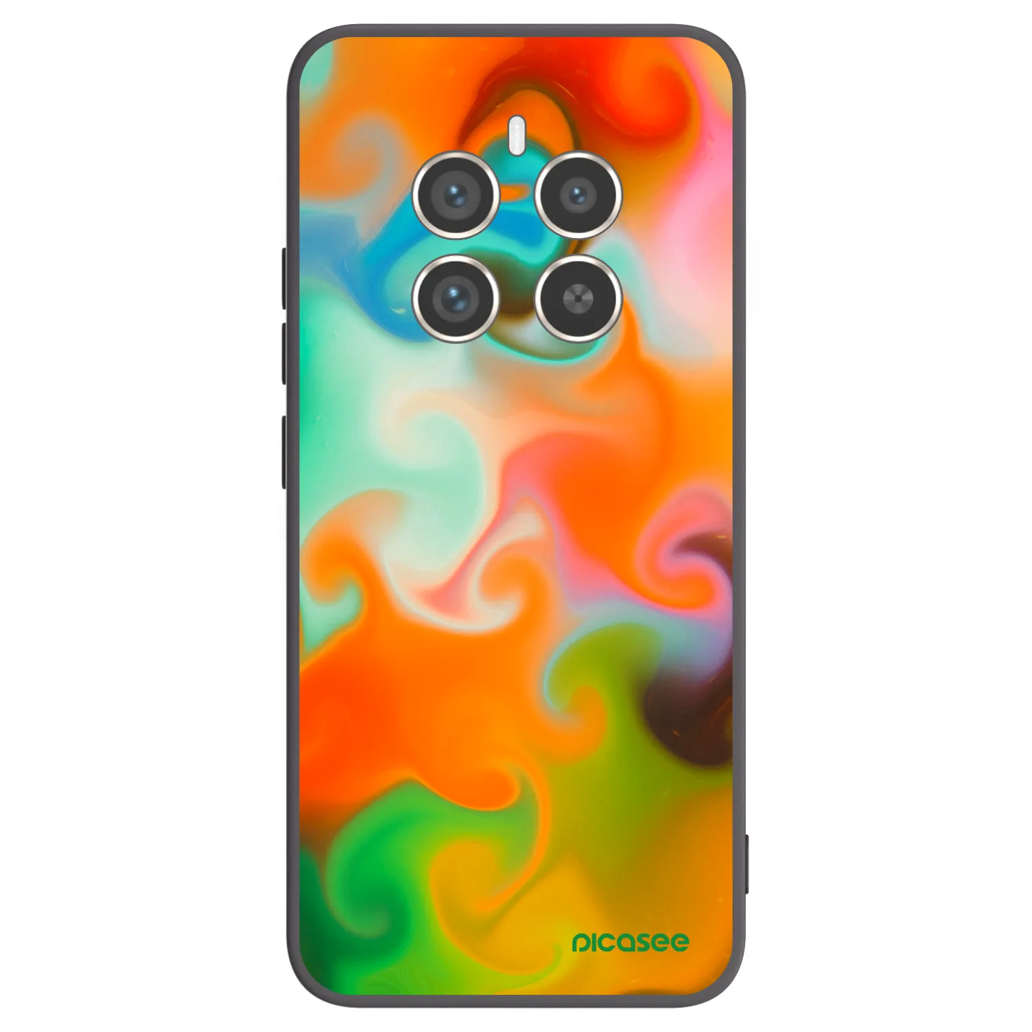 Picasee Μαύρη θήκη σιλικόνης για Realme 12 Pro 5G - Juice