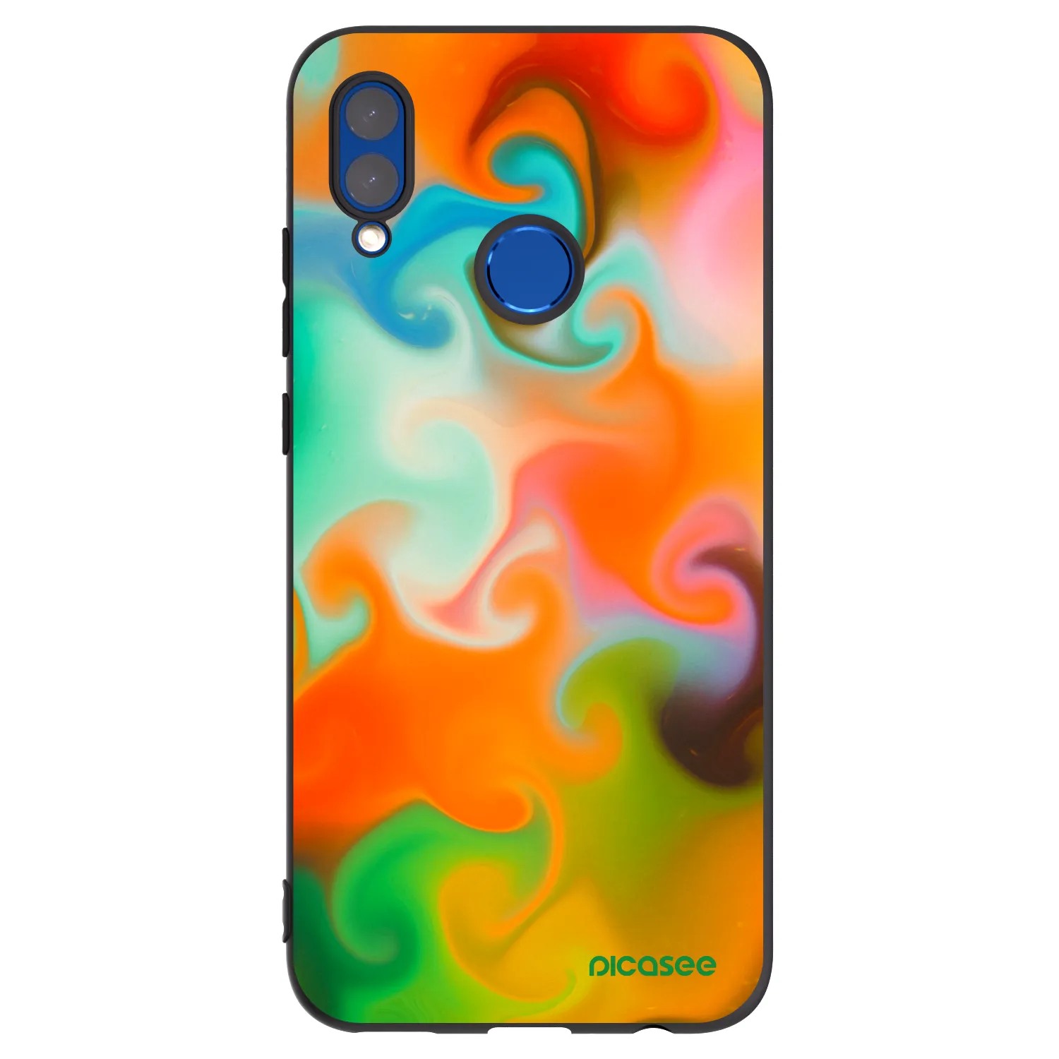 Picasee Μαύρη θήκη σιλικόνης για Huawei P Smart 2019 - Juice