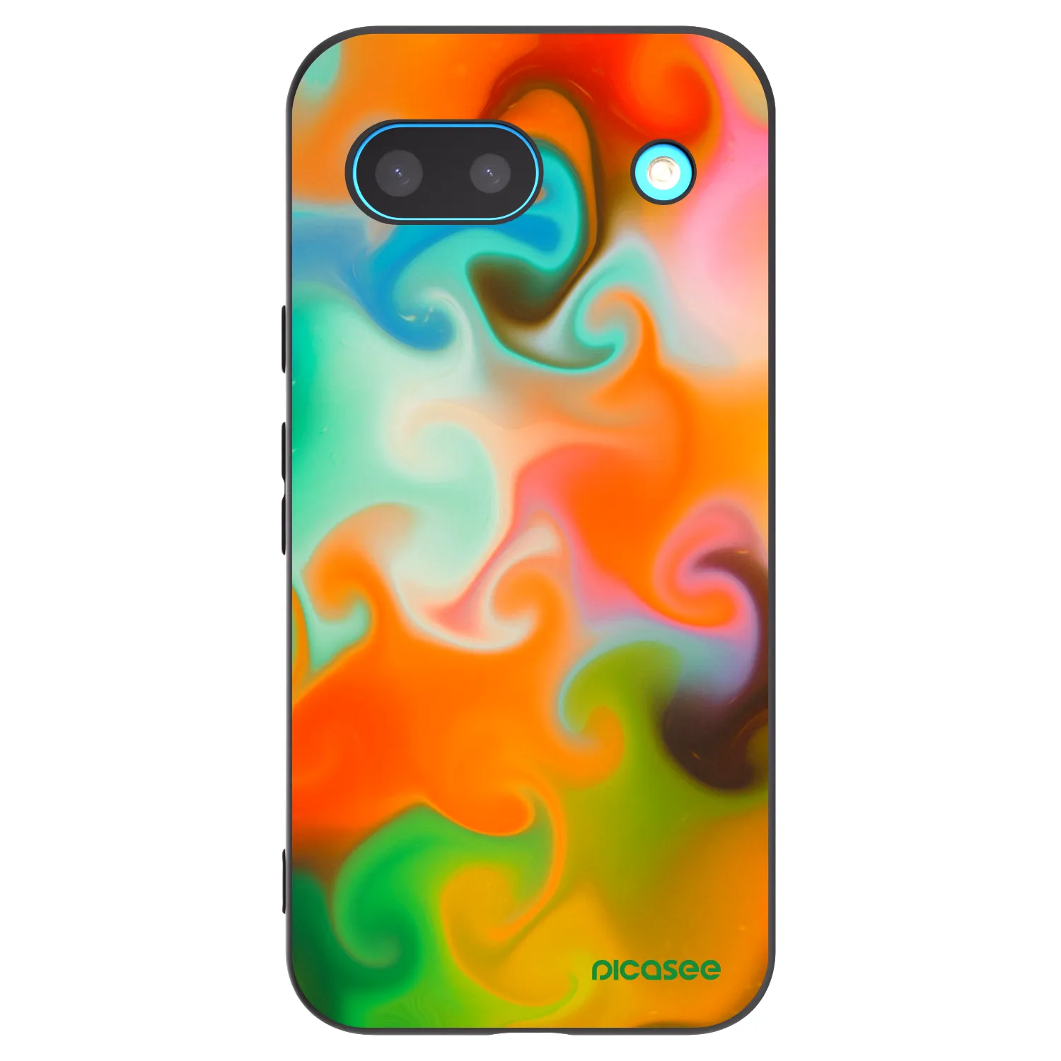Picasee Μαύρη θήκη σιλικόνης για Google Pixel 8 - Juice