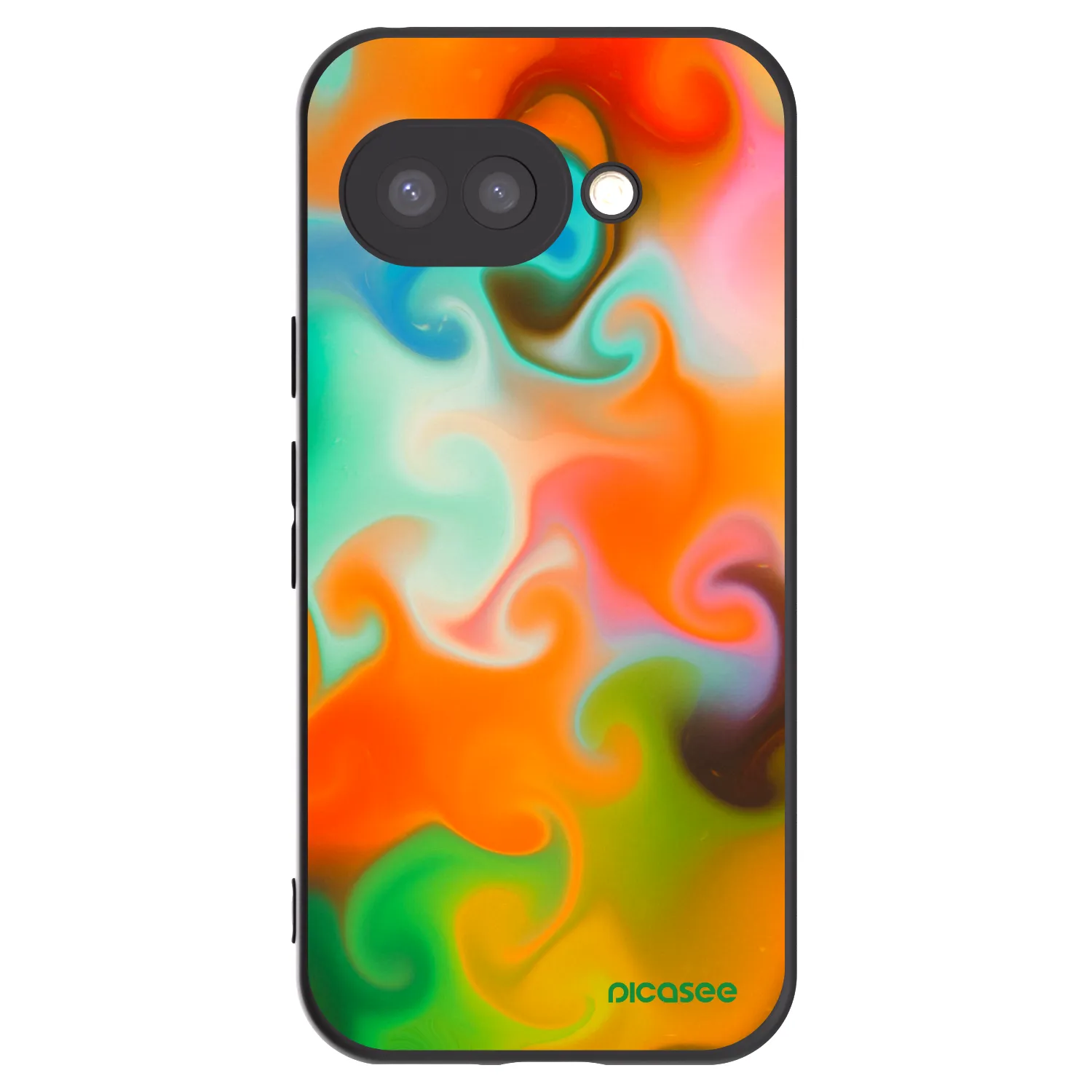 Picasee Μαύρη θήκη σιλικόνης για Google Pixel 9a - Juice