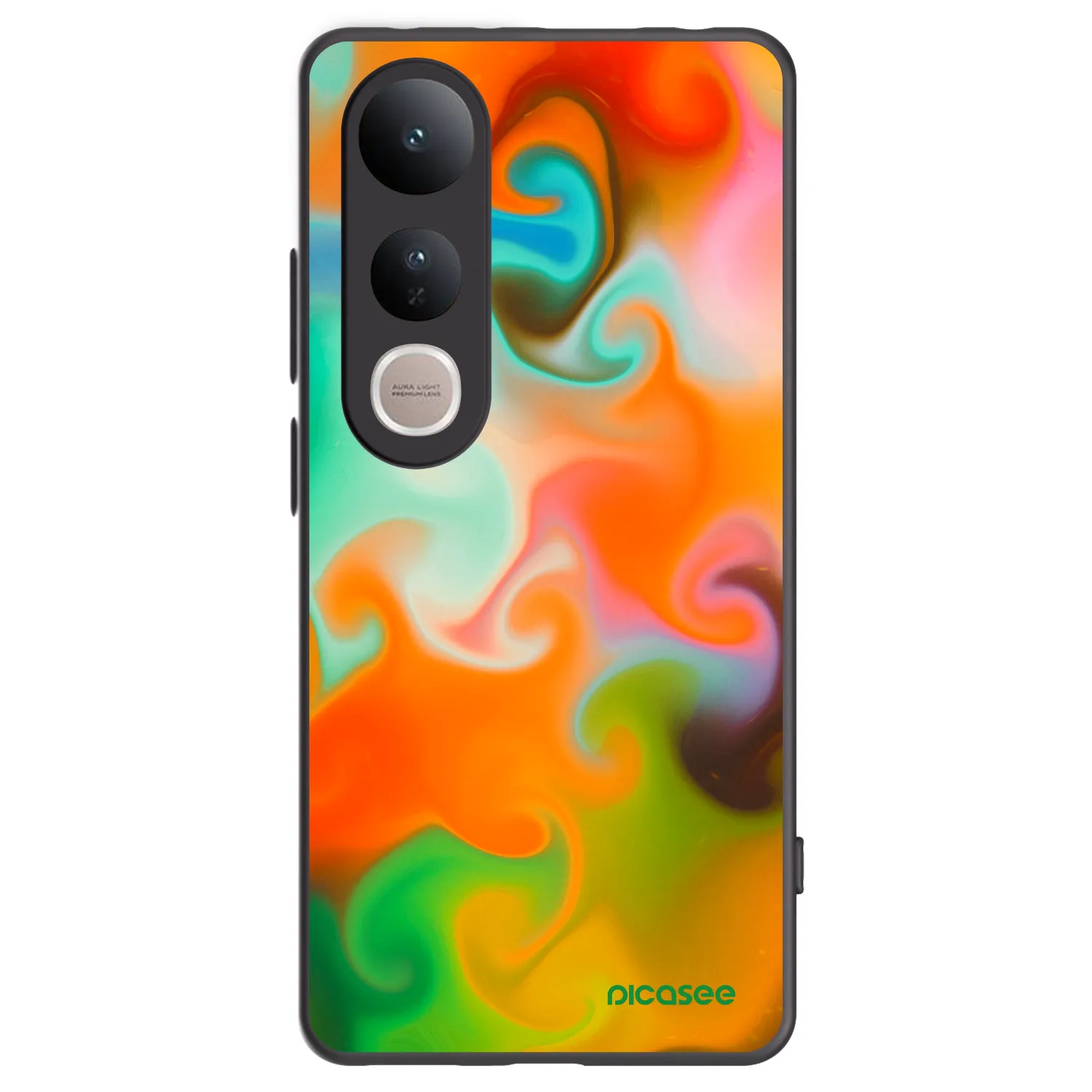 Picasee Μαύρη θήκη σιλικόνης για Vivo V50 Lite 5G - Juice