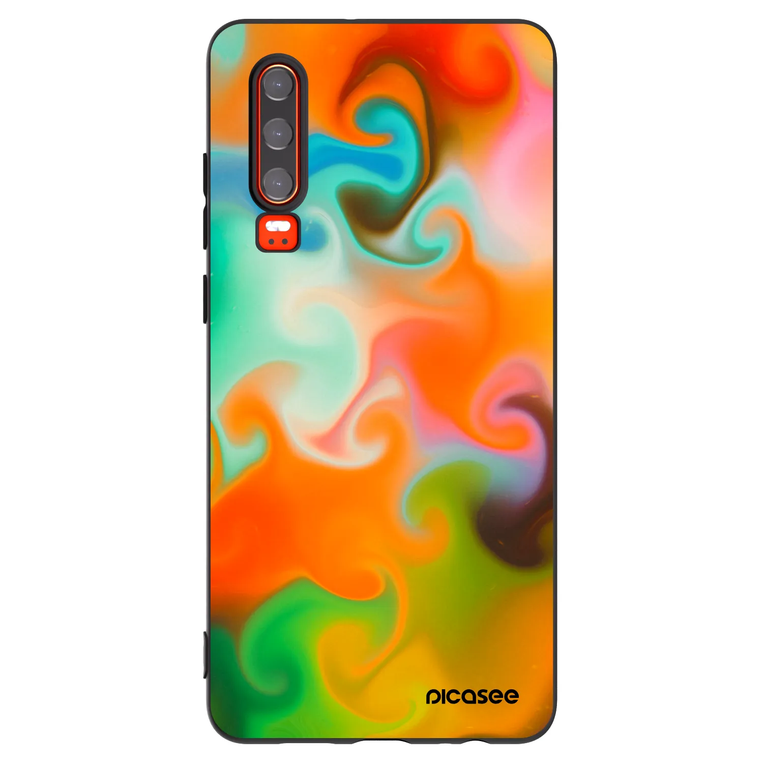 Picasee Μαύρη θήκη σιλικόνης για Huawei P30 - Juice