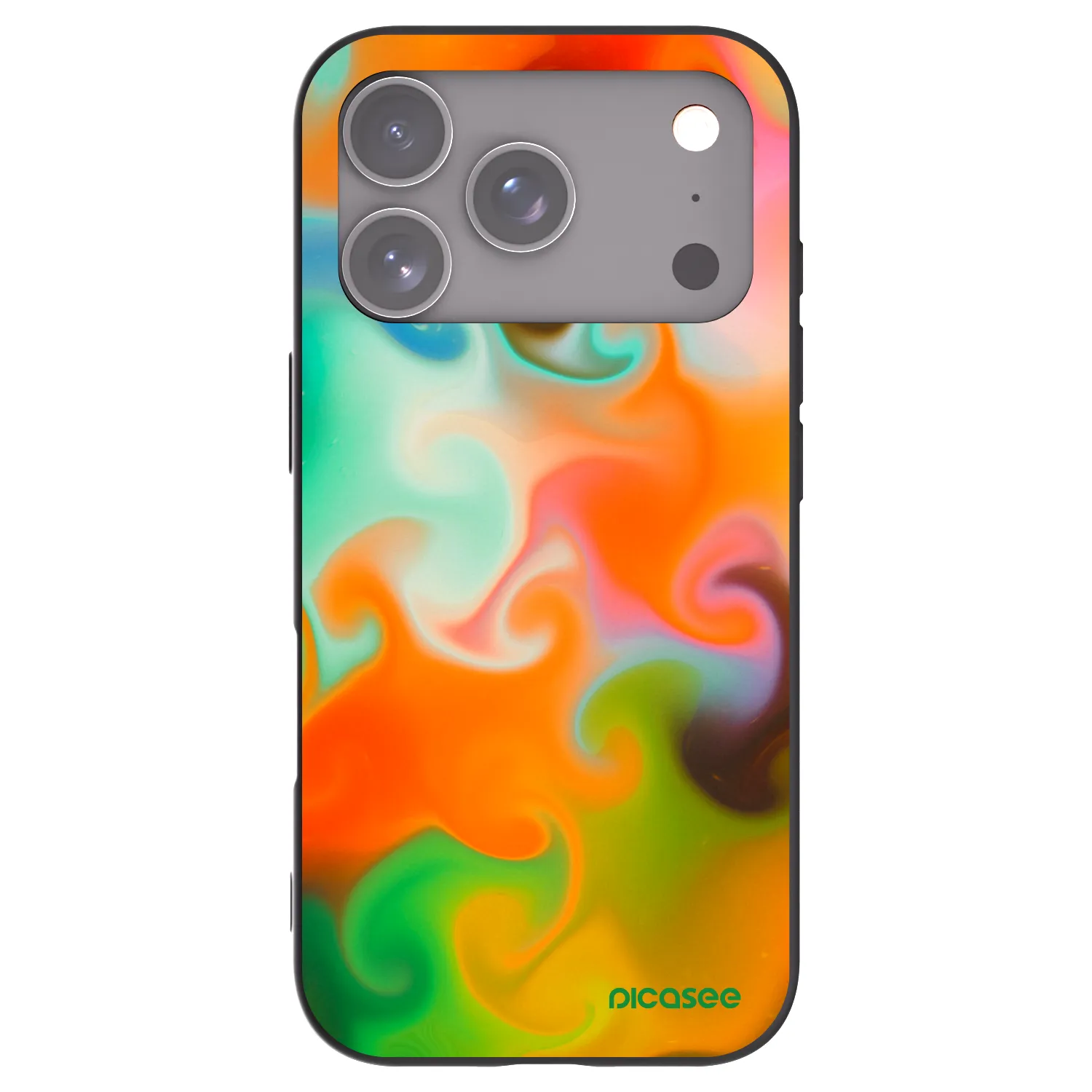 Picasee Μαύρη θήκη σιλικόνης για Apple iPhone 17 Pro - Juice