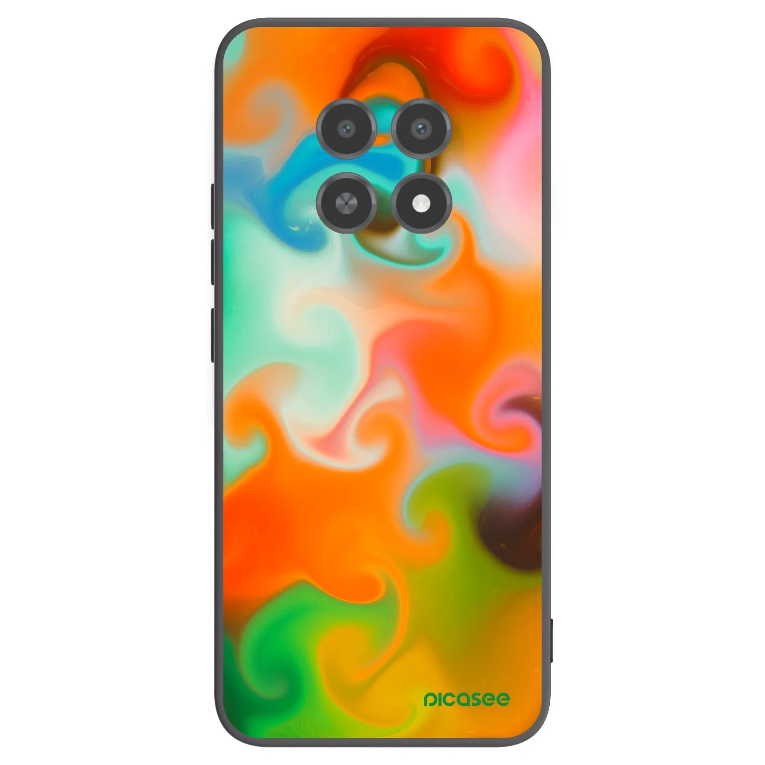 Picasee Μαύρη θήκη σιλικόνης για Realme 12X - Juice