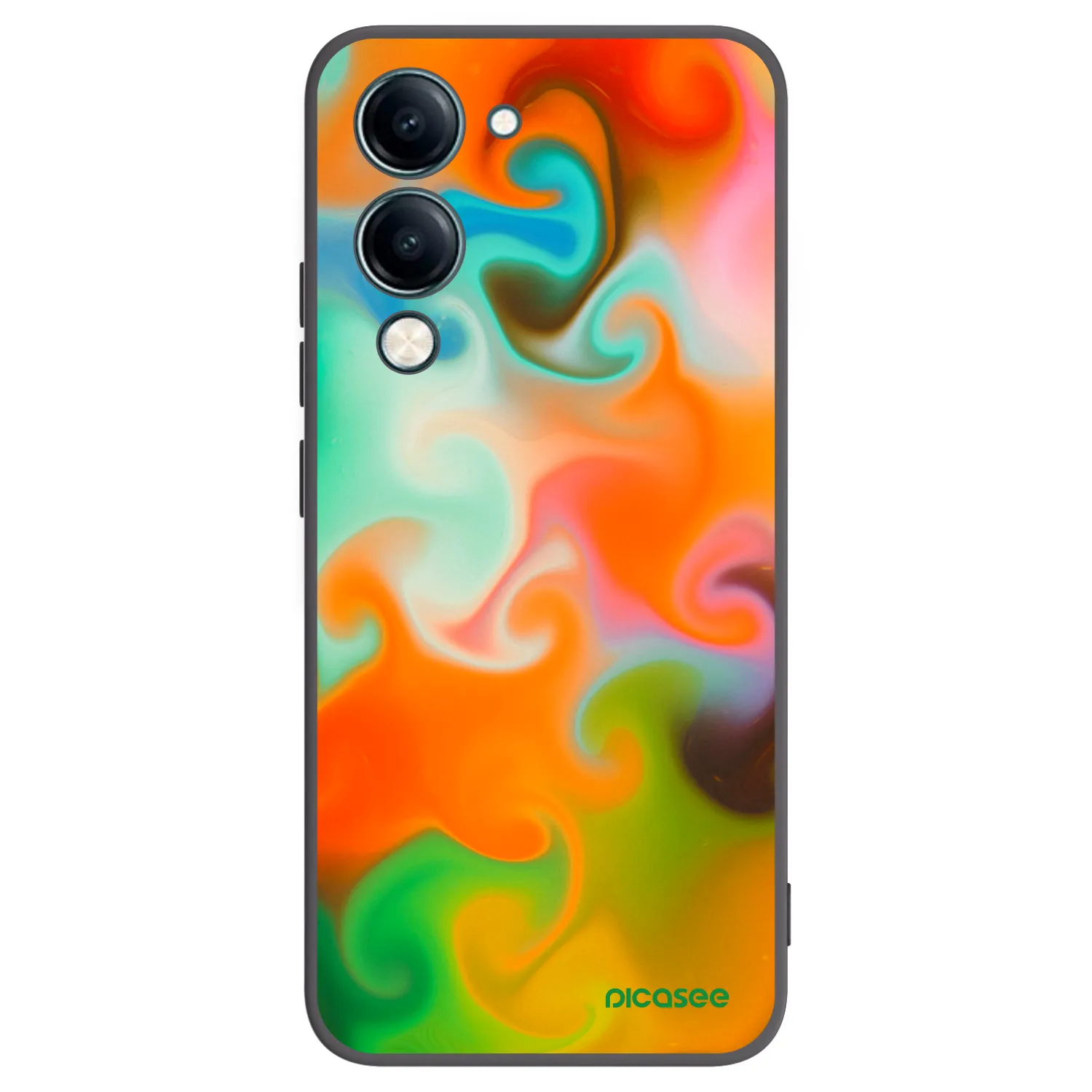 Picasee Μαύρη θήκη σιλικόνης για Vivo Y29s 5G - Juice