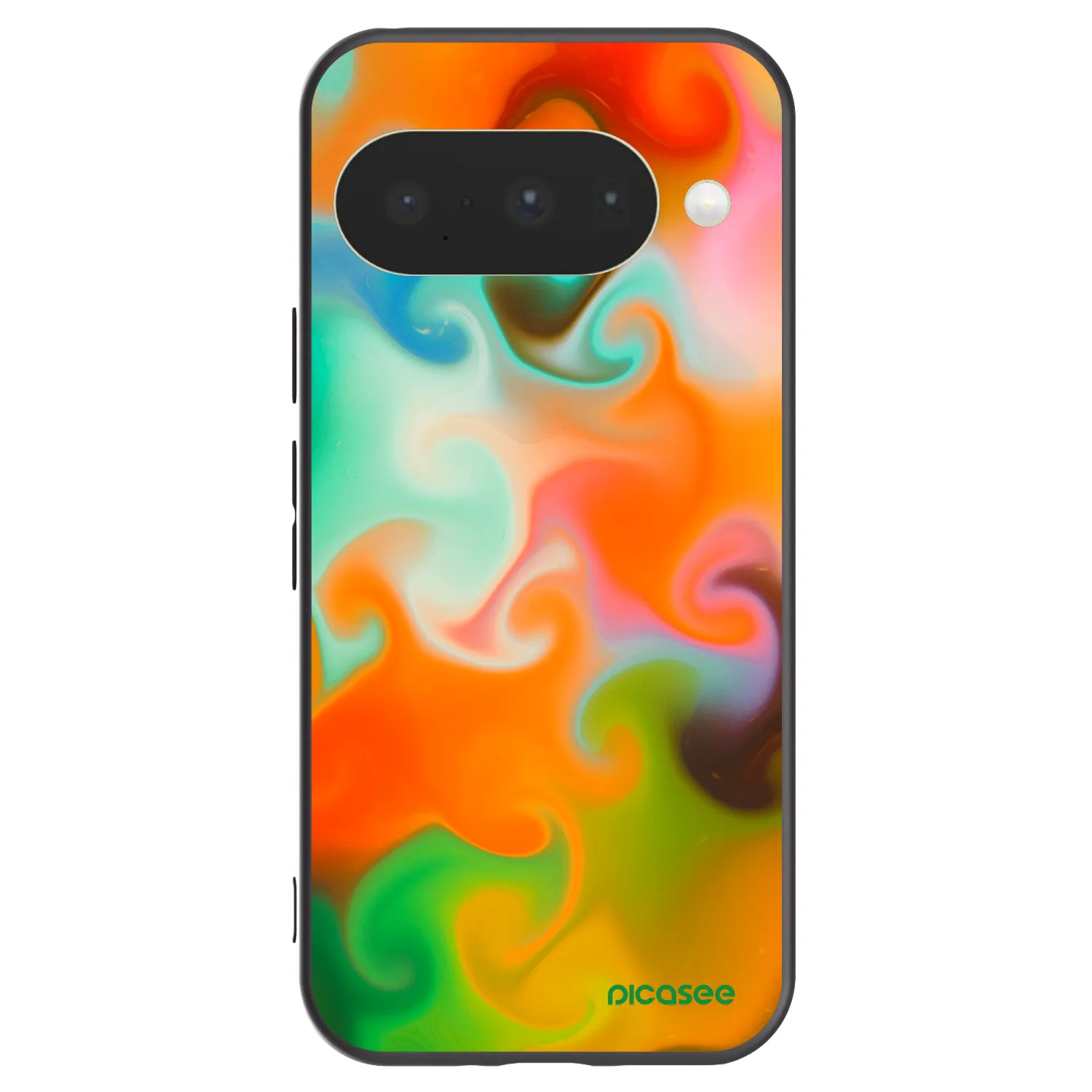 Picasee Μαύρη θήκη σιλικόνης για Google Pixel 10 - Juice