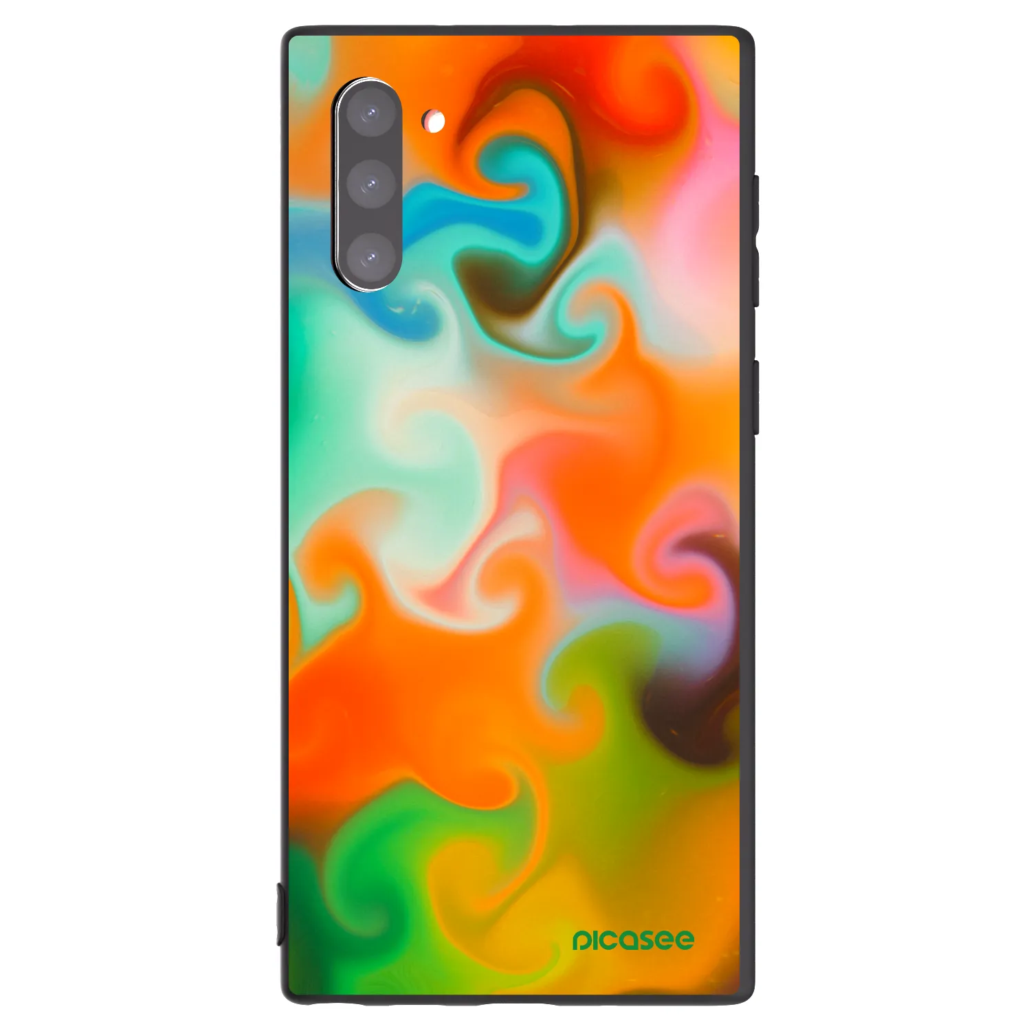 Picasee Μαύρη θήκη σιλικόνης για Samsung Galaxy Note 10 N970F - Juice